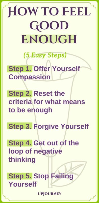 How to Feel Good Enough about Yourself