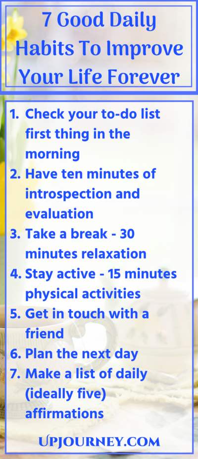 7 Good Daily Habits to Improve Your Life