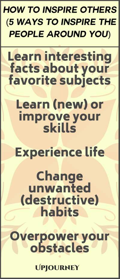 How to Inspire Others Infographic