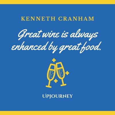 Great wine is always enhanced by great food. - Kenneth Cranham #wine #quotes #great #wine #enhanced #by #great #food