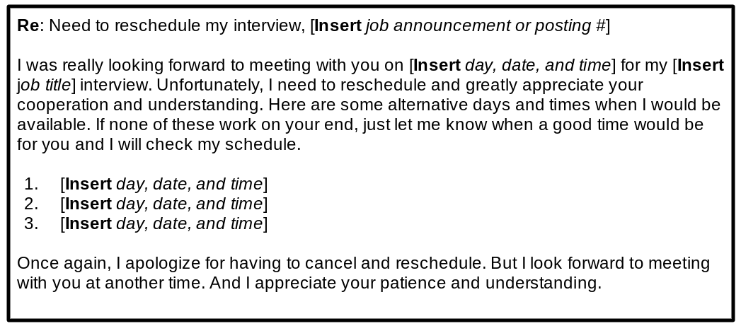 reschedule interview template 2