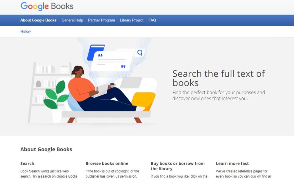 Google Book Search biography, business, history, technology, children books