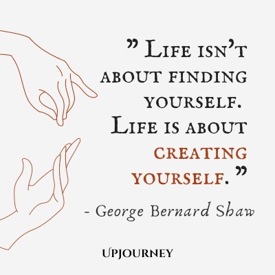 Life isn't about finding yourself. Life is about creating yourself. – George Bernard Shaw #business #life