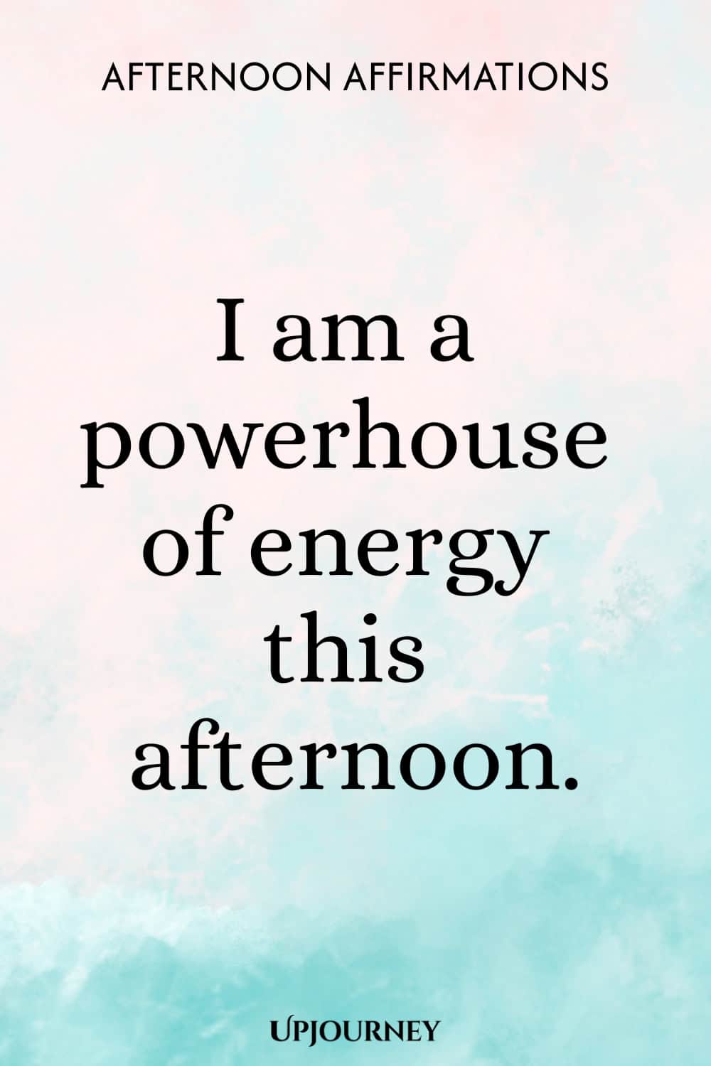 I am a powerhouse of energy this afternoon.