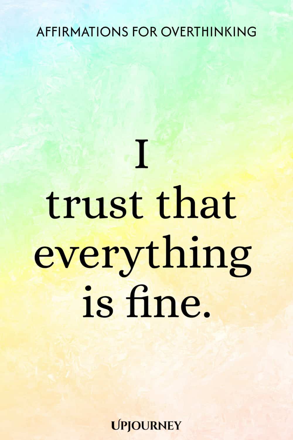 I trust that everything is fine.