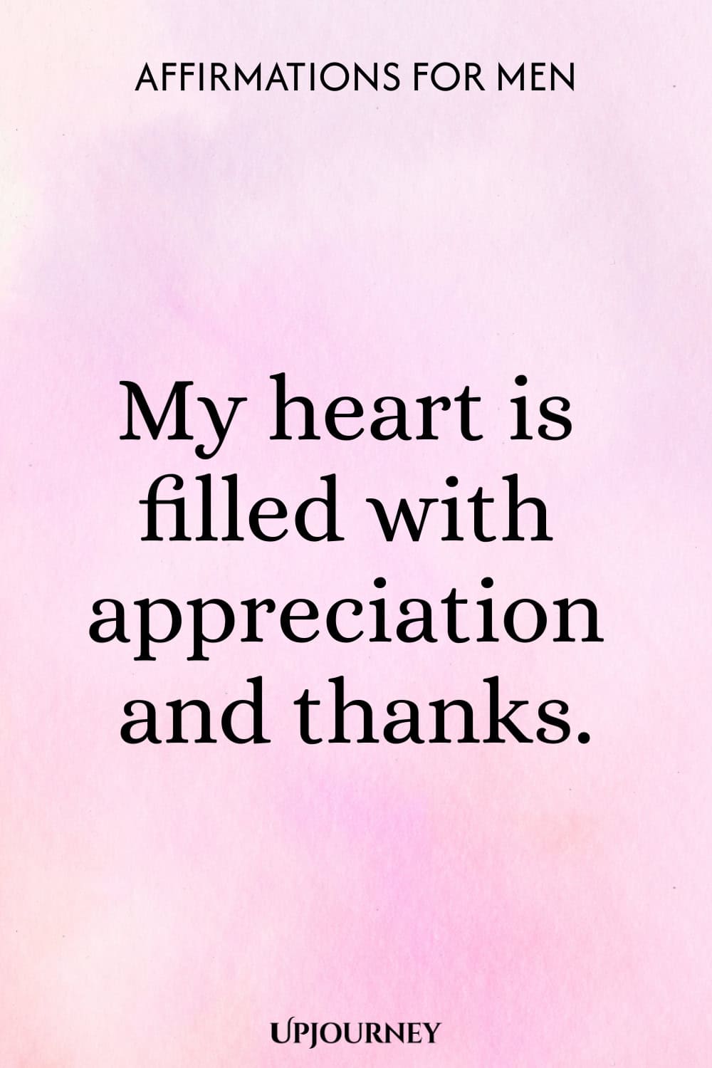 My heart is filled with appreciation and thanks.