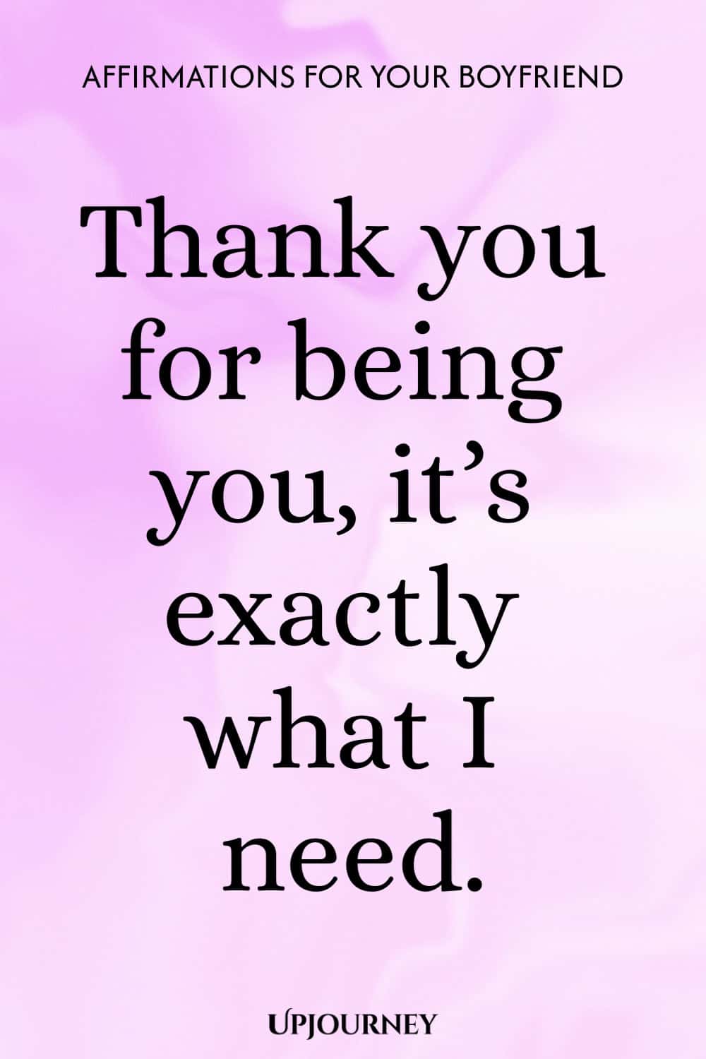Thank you for being you, it’s exactly what I need.