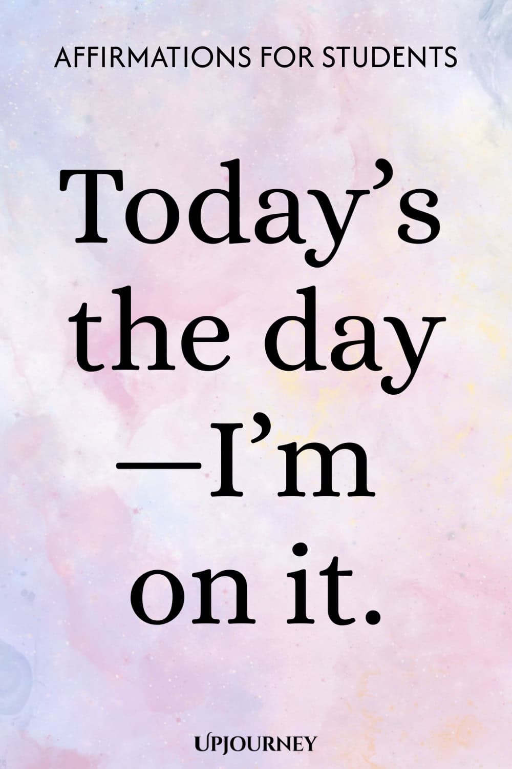 Today’s the day—I’m on it.