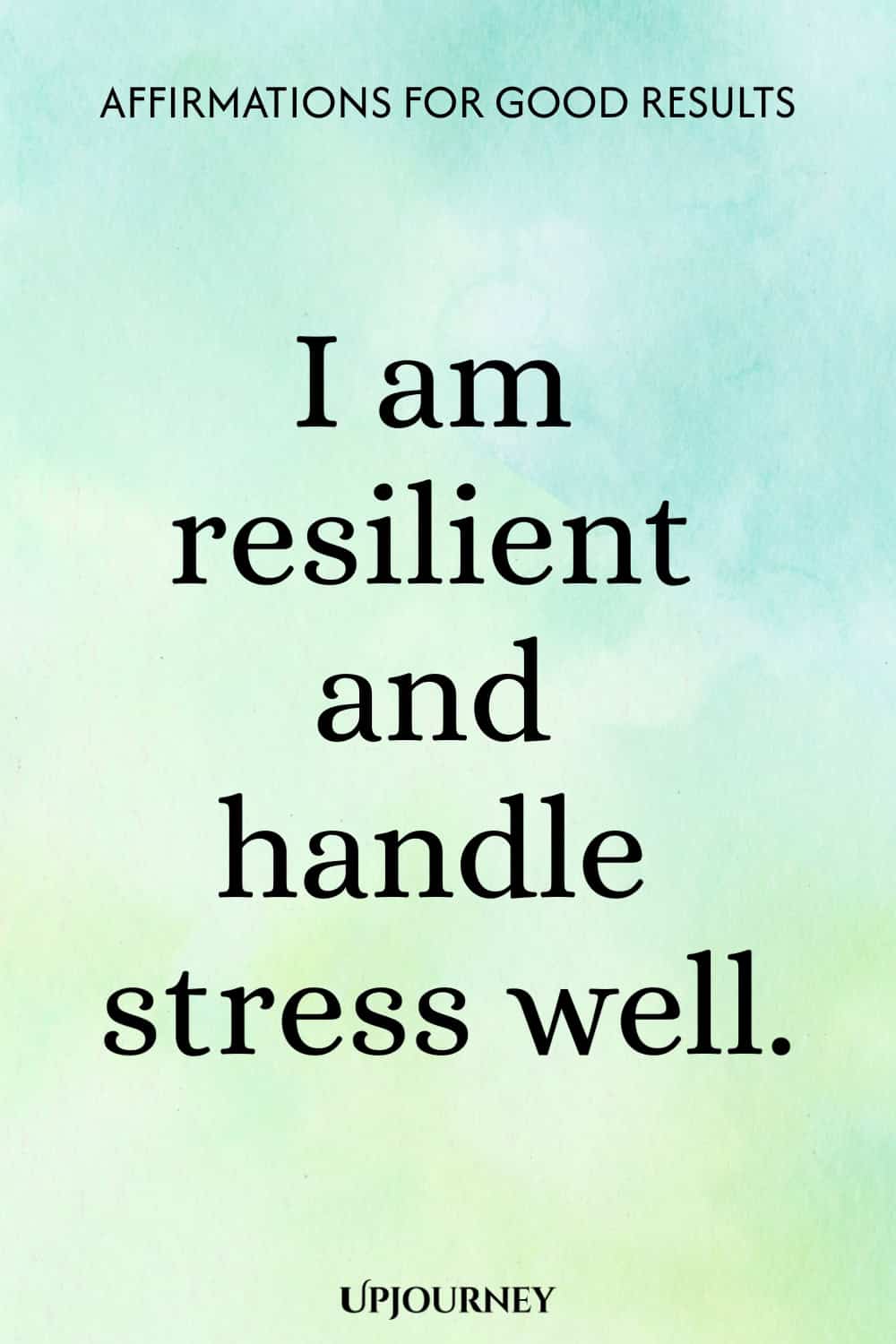 I am resilient and handle stress well.