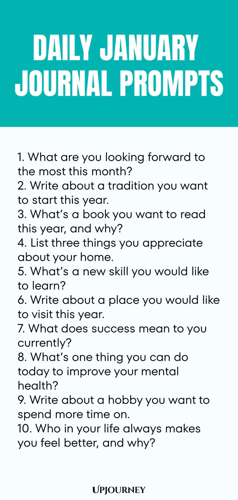 Daily January Journal Prompts