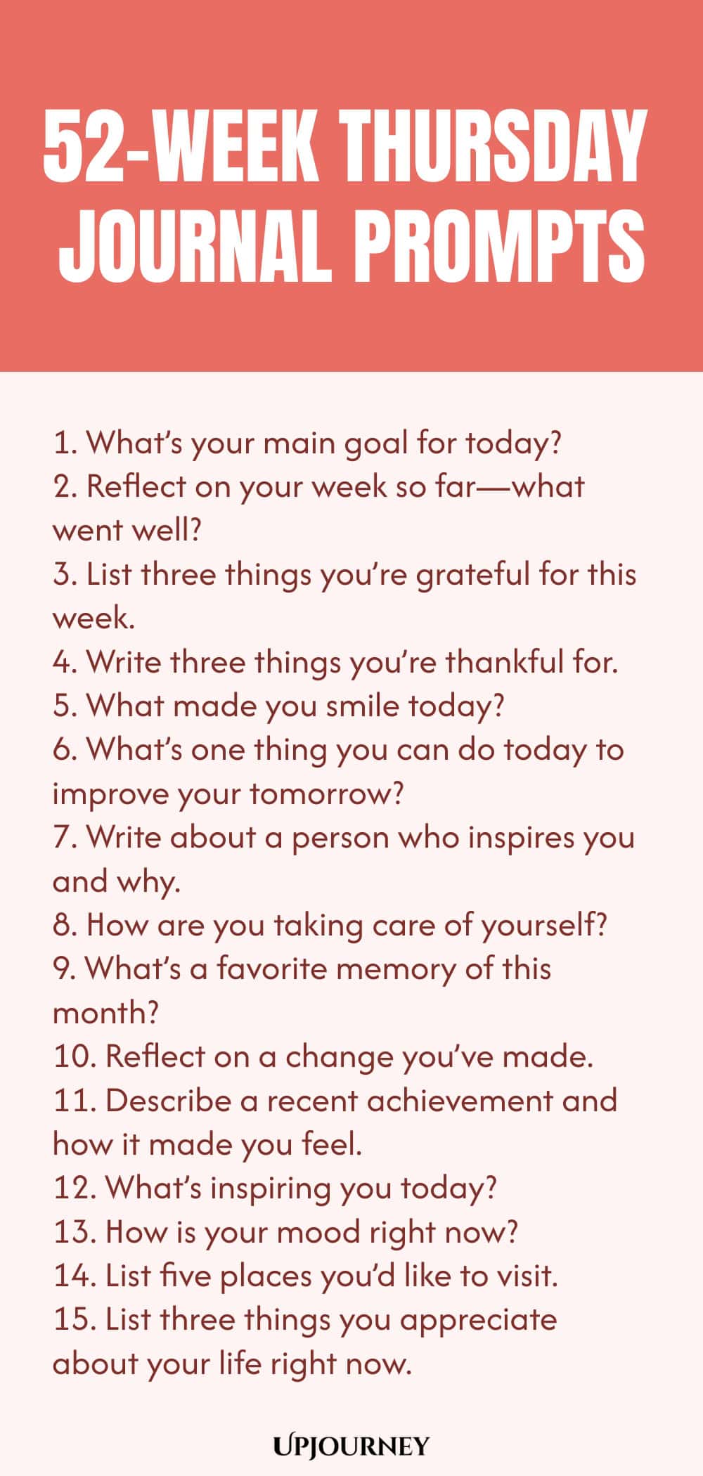 52 Week Thursday Journal Prompts 1312305