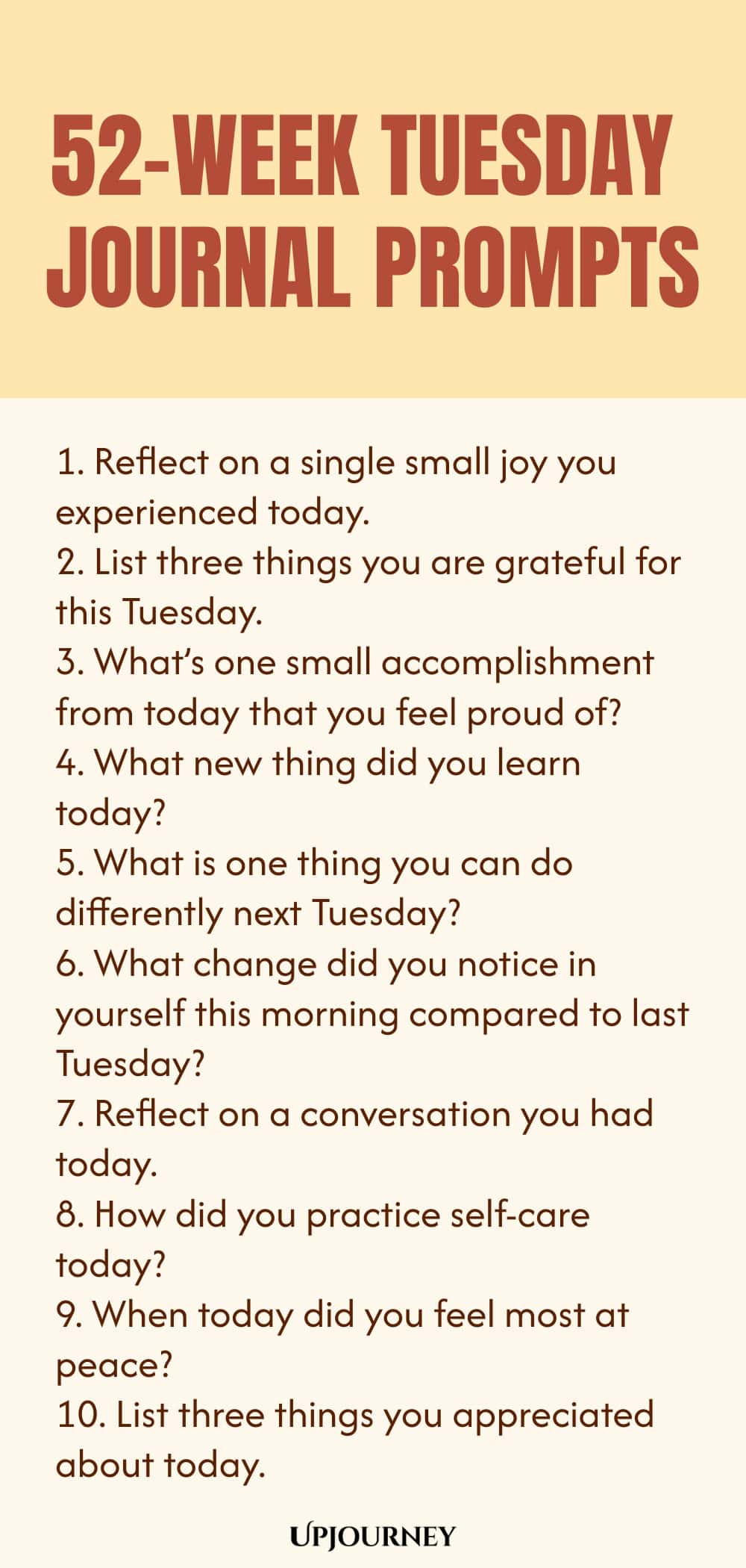 52-Week Tuesday Journal Prompts