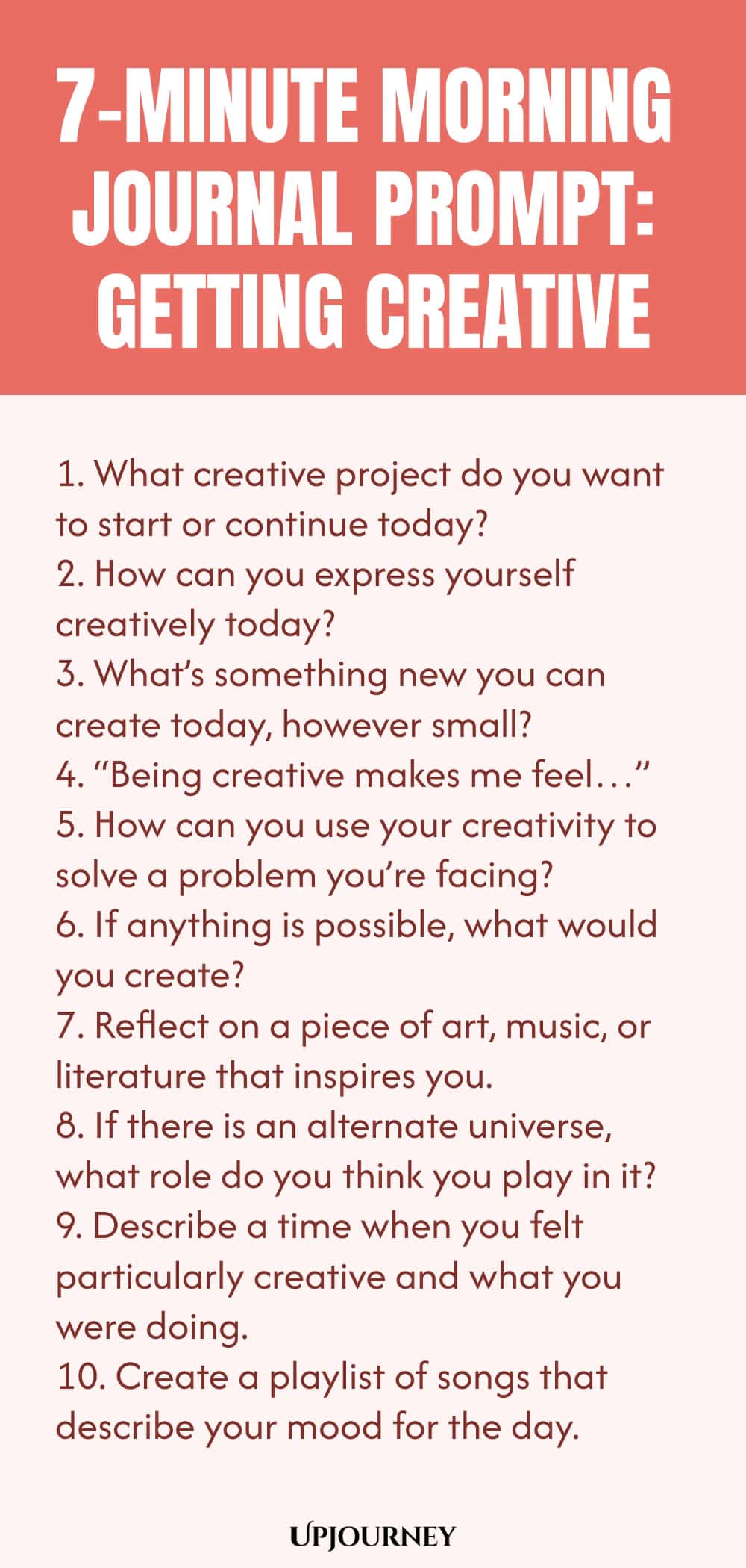 7-Minute Morning Journal Prompt: Getting Creative