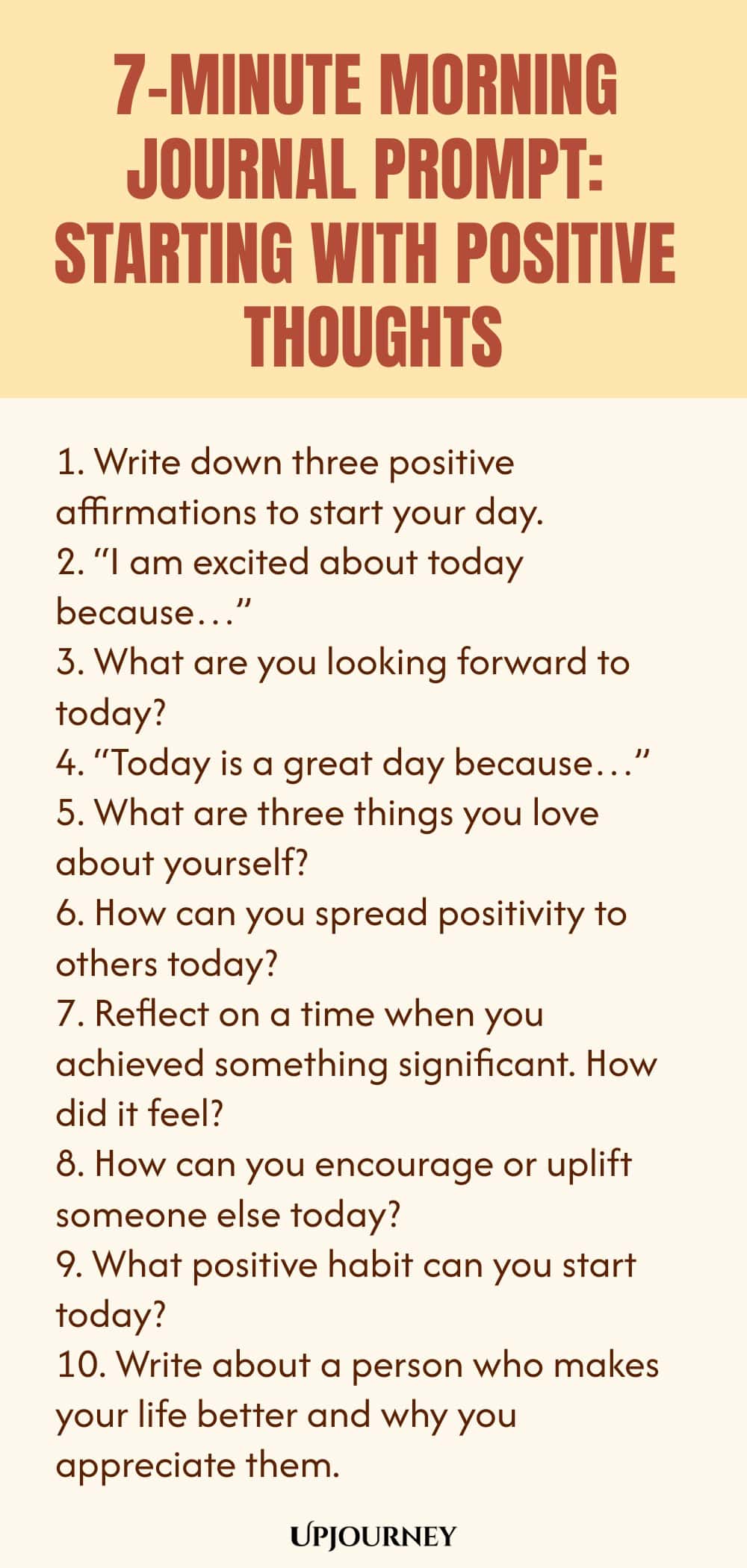 7-Minute Morning Journal Prompt: Starting with Positive Thoughts