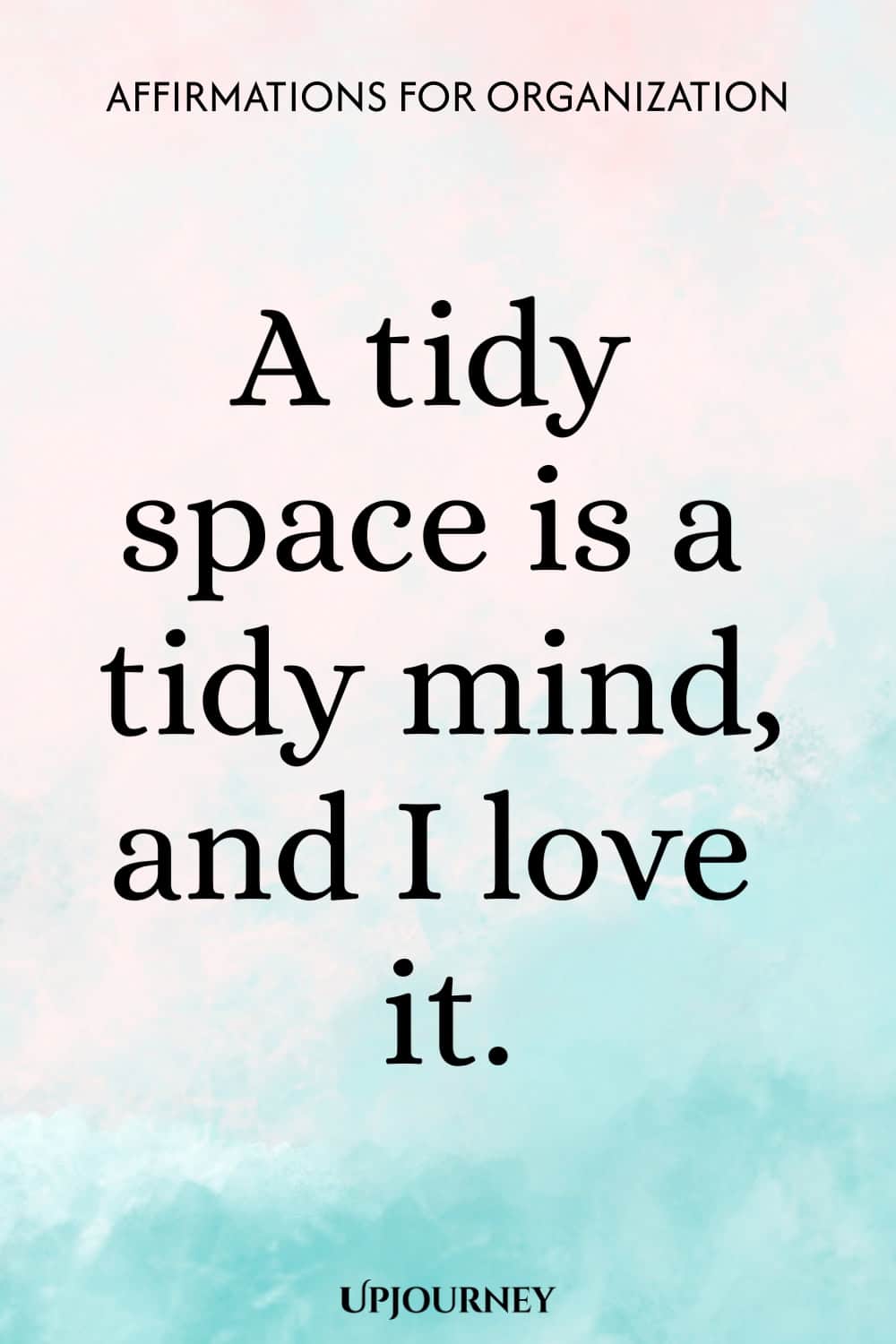 A tidy space is a tidy mind, and I love it.