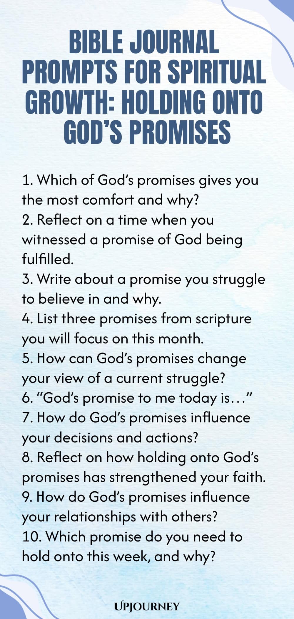 Bible Journal Prompts for Spiritual Growth: Holding onto God’s Promises