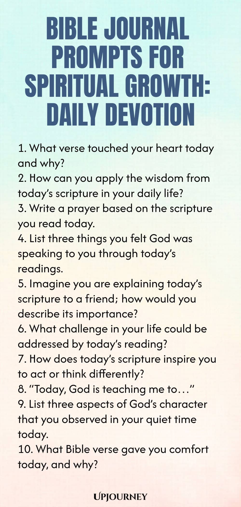 Bible Journal Prompts for Spiritual Growth: Daily Devotion