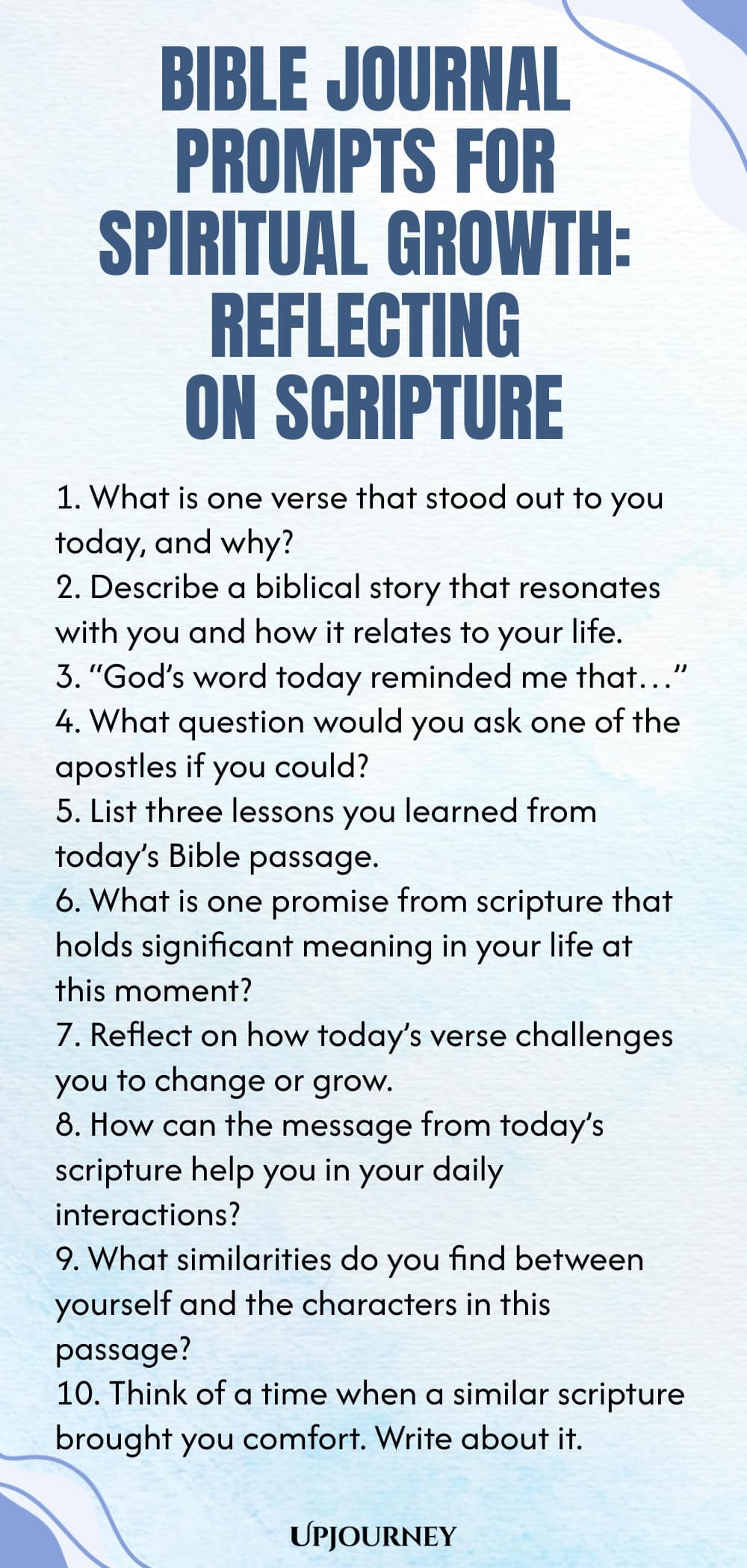 Bible Journal Prompts for Spiritual Growth: Reflecting on Scripture