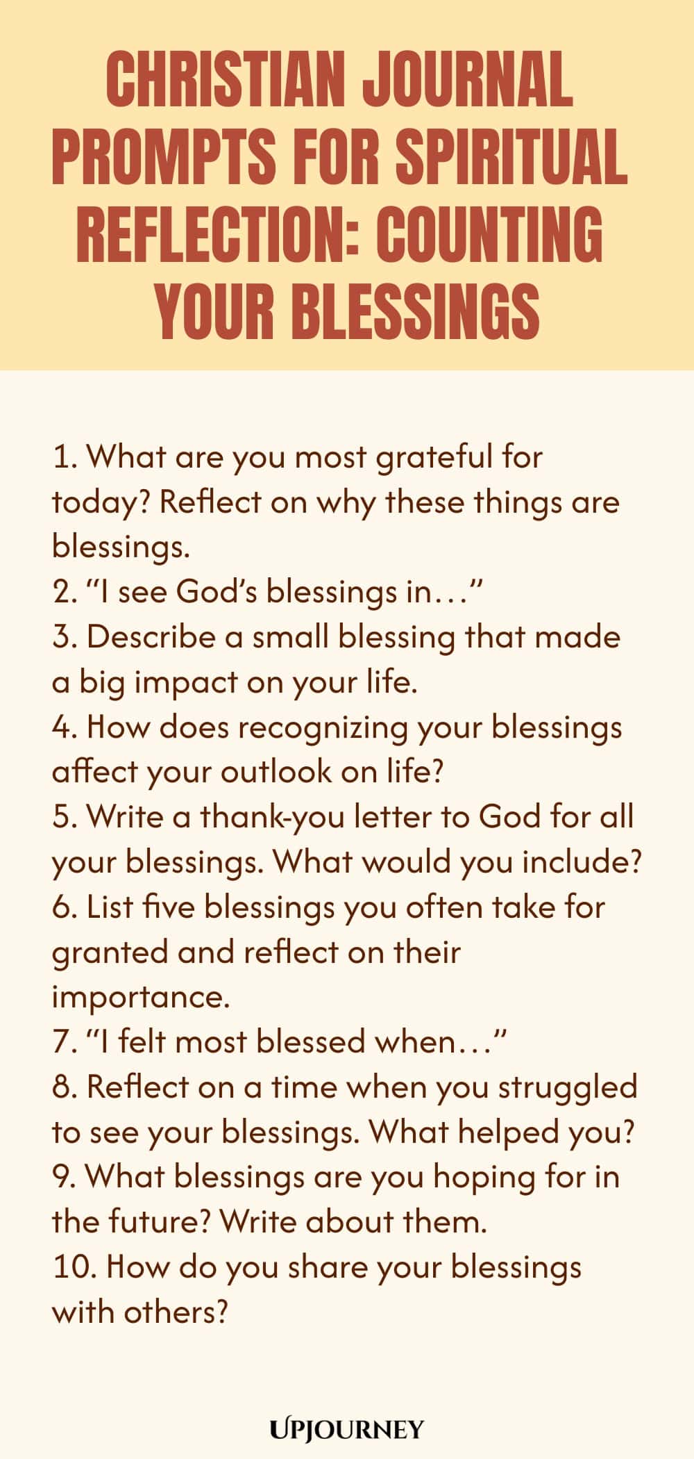 Christian Journal Prompts for Spiritual Reflection: Counting Your Blessings