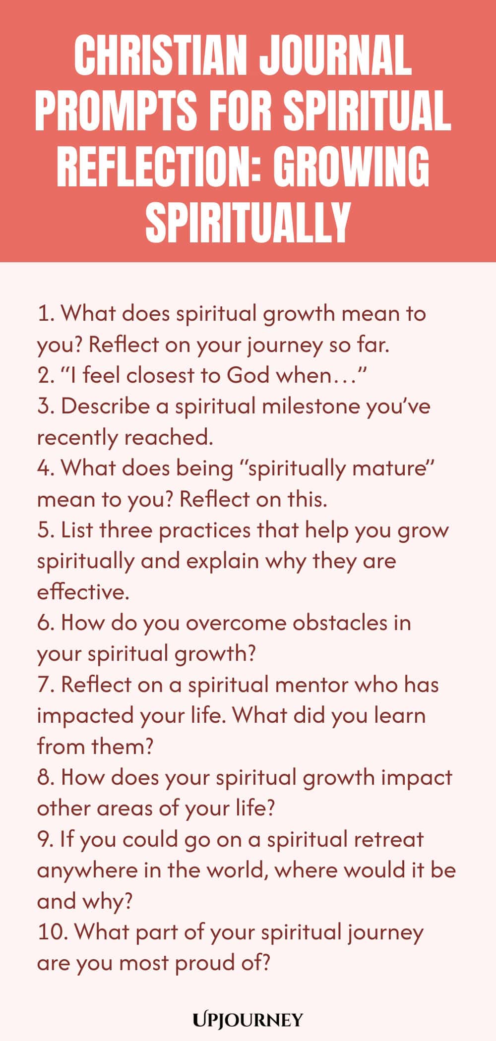 Christian Journal Prompts for Spiritual Reflection: Growing Spiritually