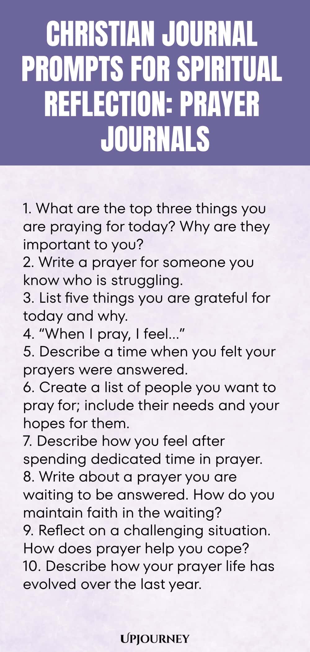Christian Journal Prompts for Spiritual Reflection: Prayer Journals