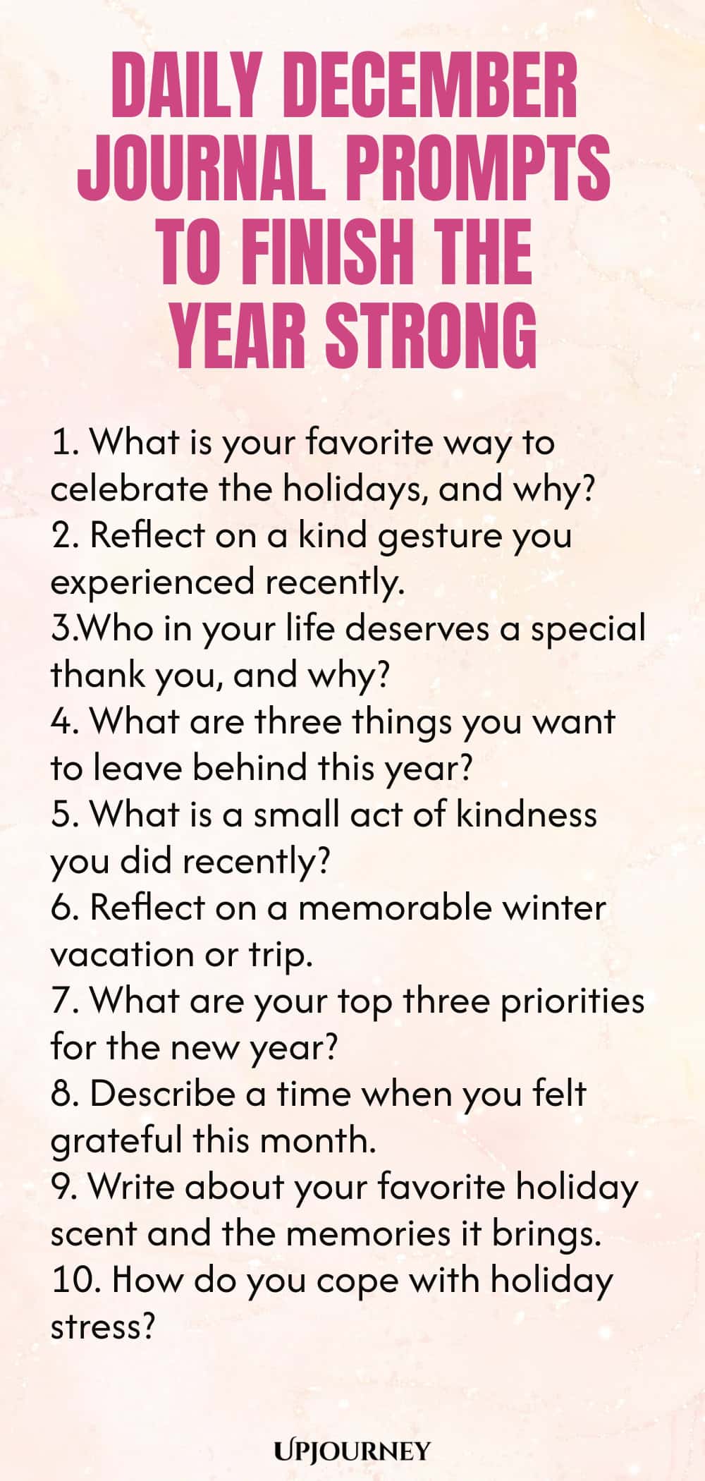 Daily December Journal Prompts to Finish the Year Strong