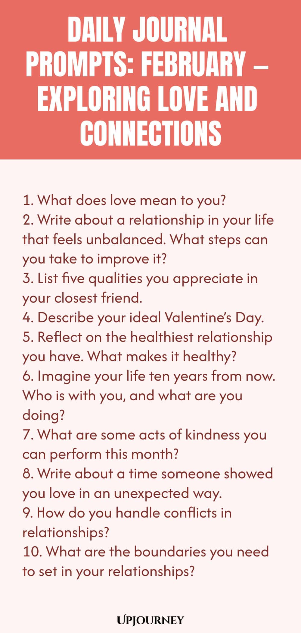 Daily Journal Prompts: February — Exploring Love and Connections