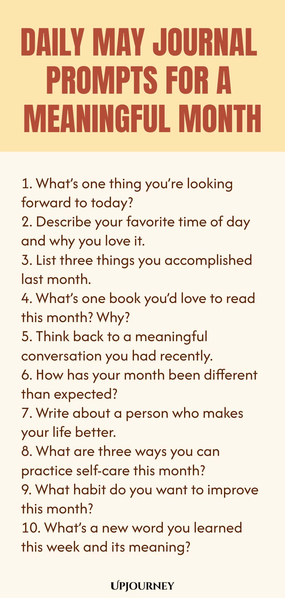 Daily May Journal Prompts for a Meaningful Month