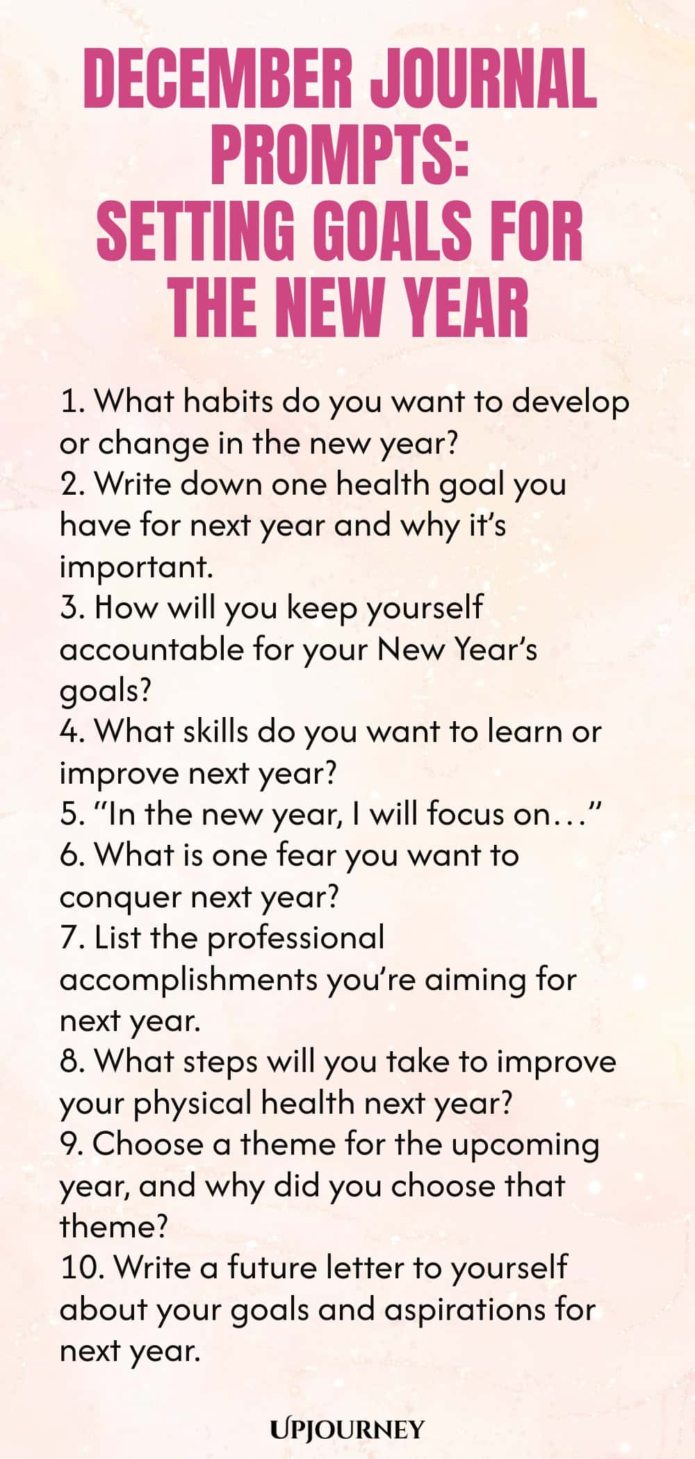 December Journal Prompts: Setting Goals for the New Year