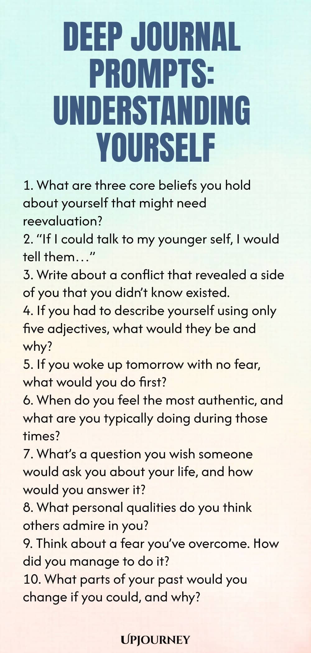 Deep Journal Prompts: Understanding Yourself