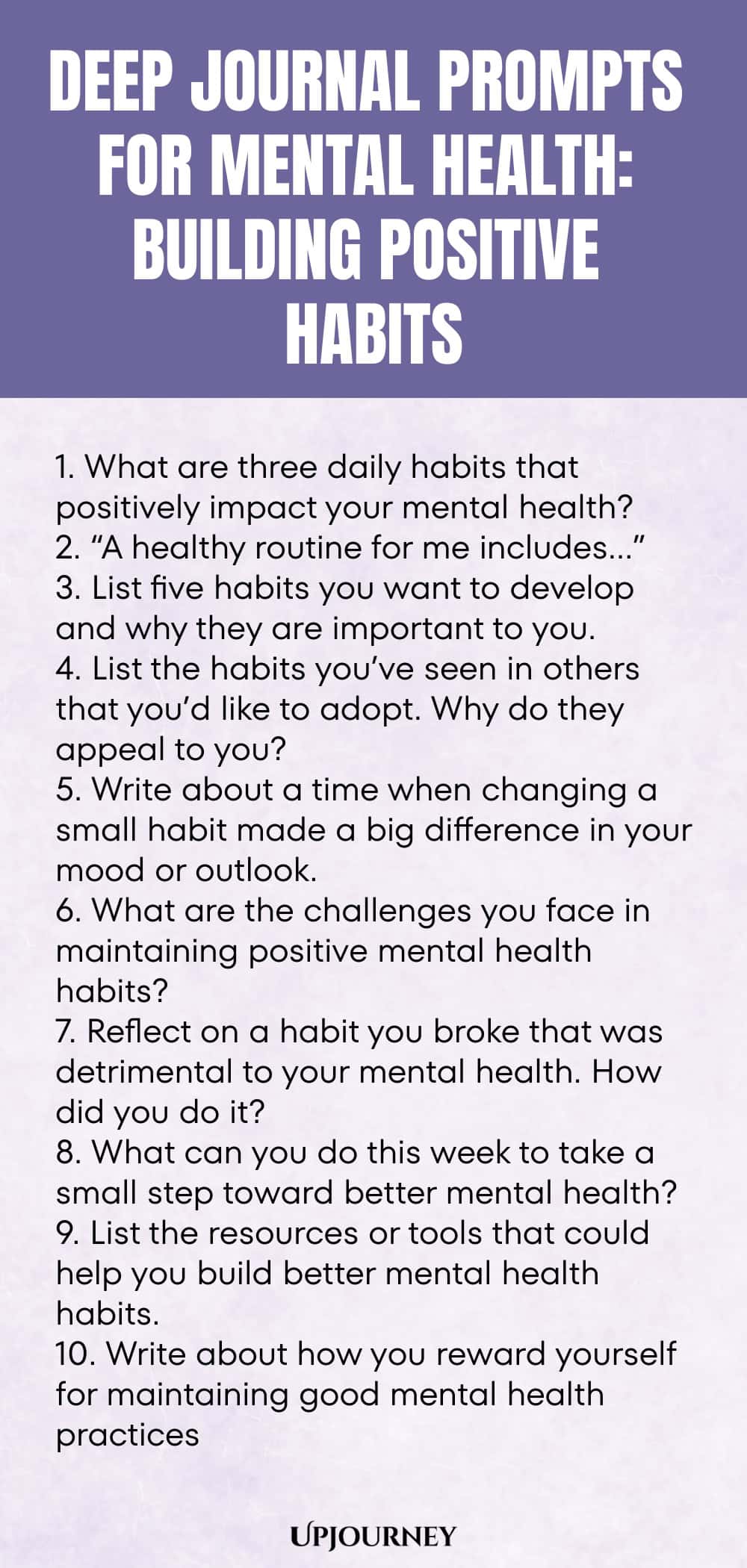 Deep Journal Prompts for Mental Health: Building Positive Habits