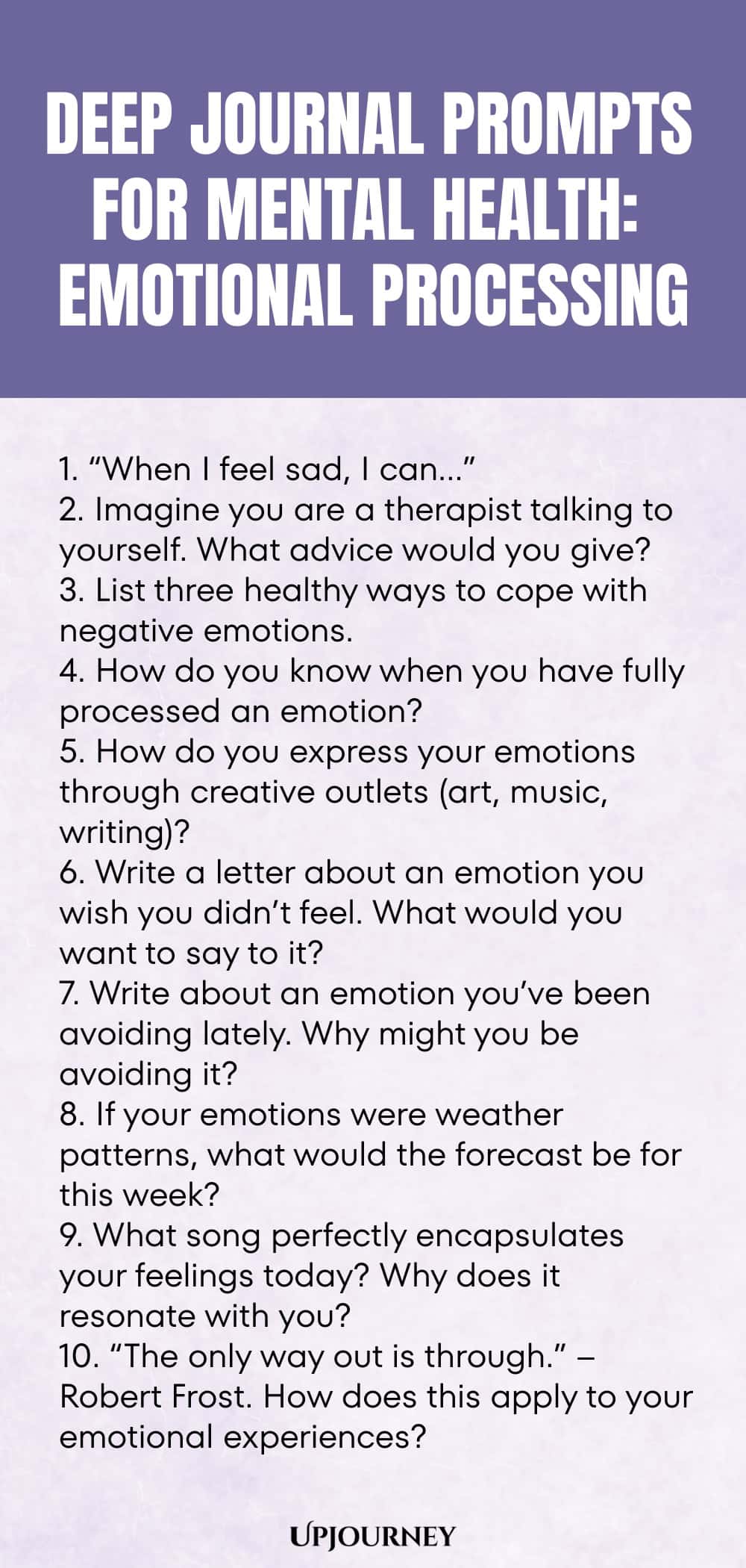Deep Journal Prompts for Mental Health: Emotional Processing
