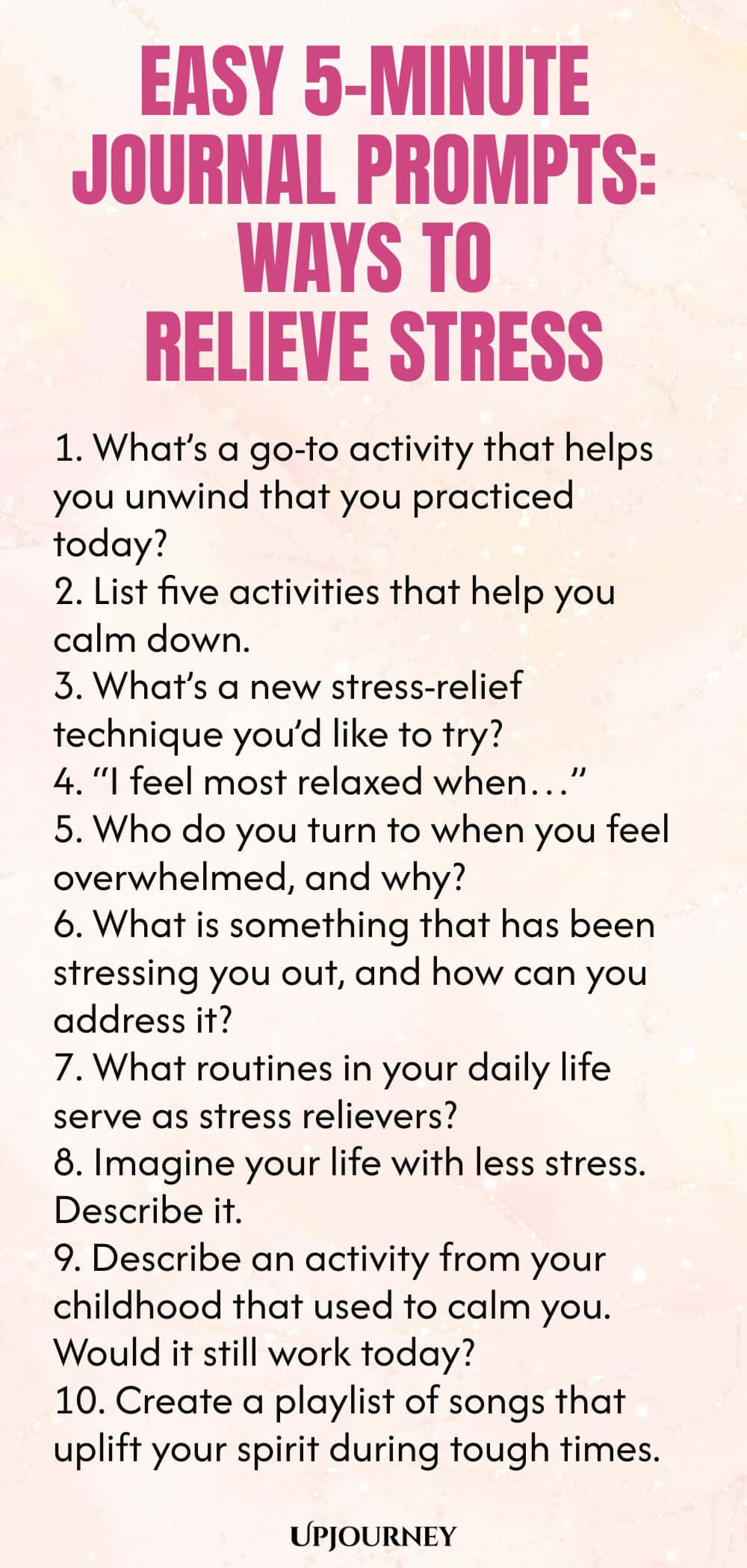 Easy 5-Minute Journal Prompts: Ways to Relieve Stress