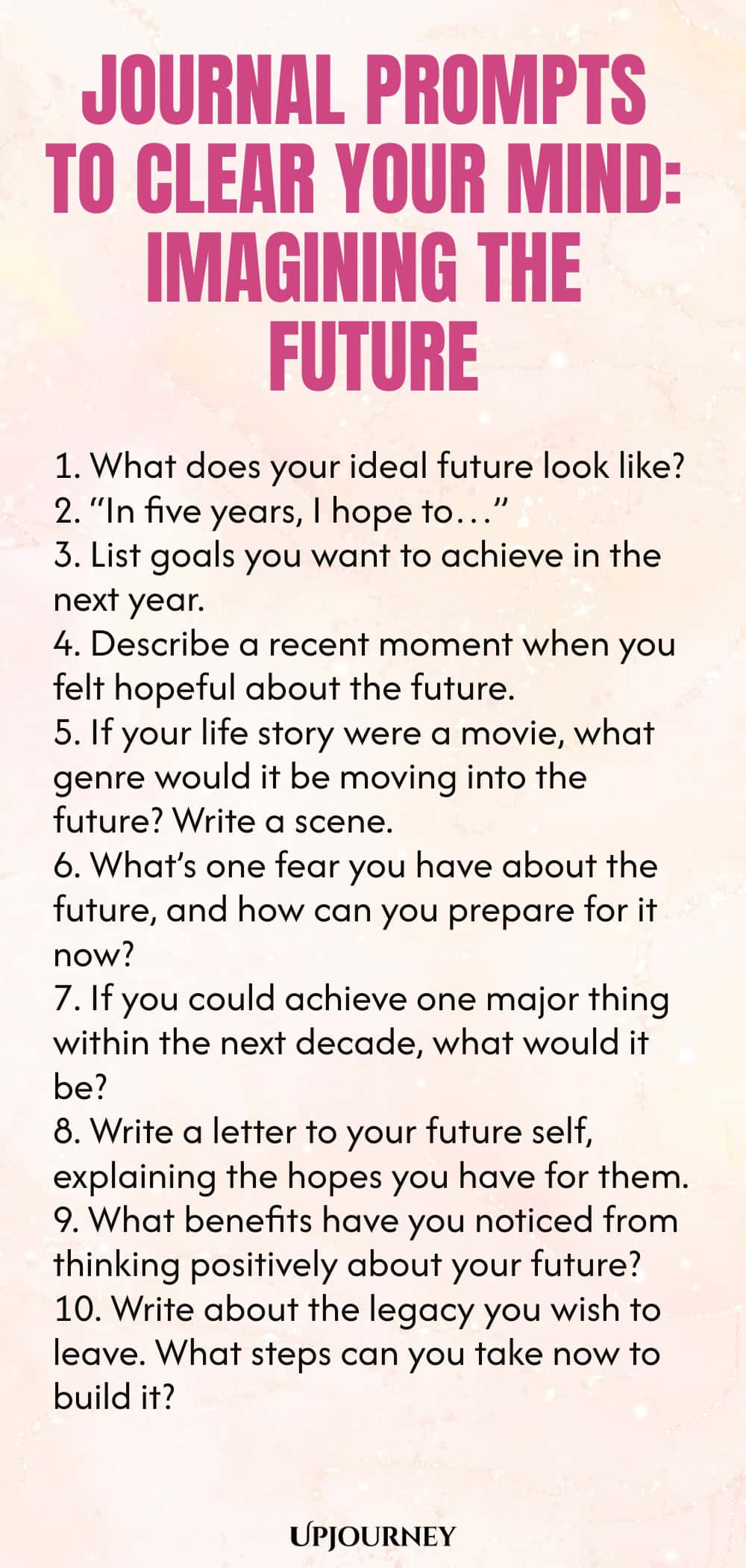 Journal Prompts to Clear Your Mind: Imagining the Future