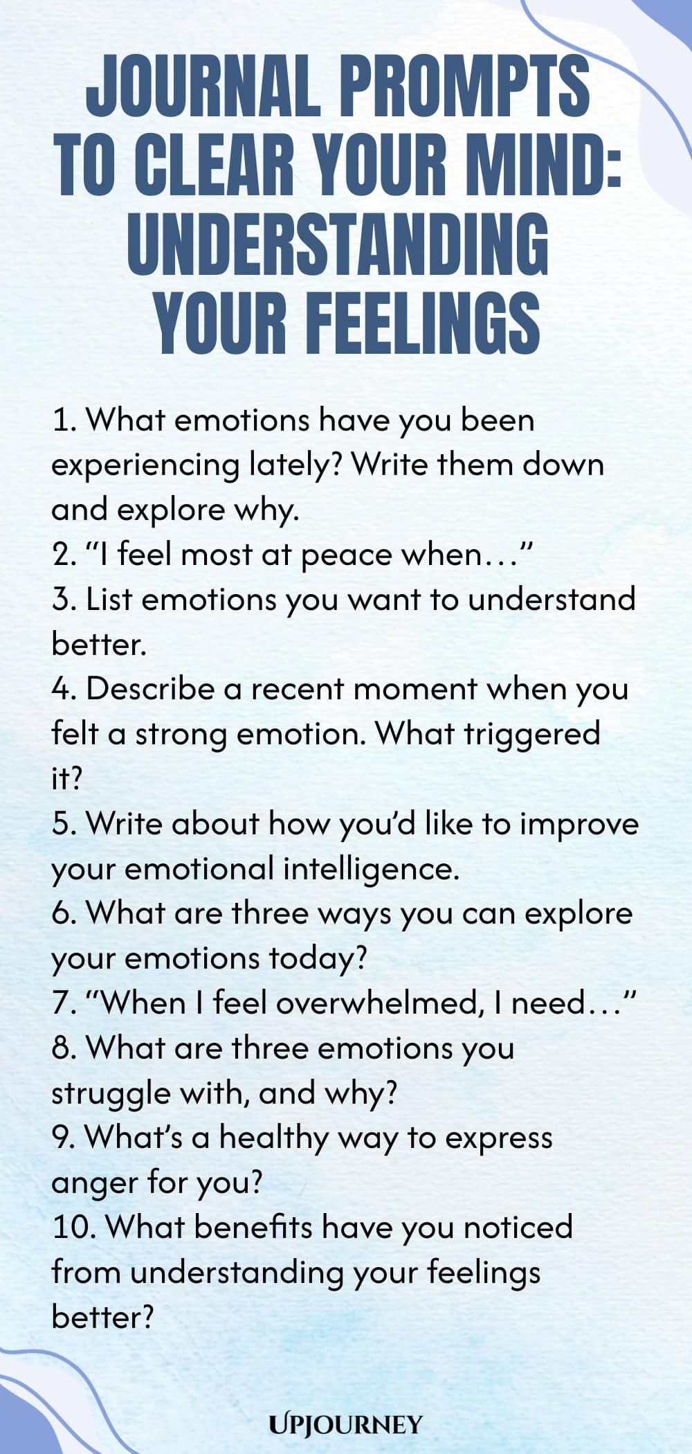 Journal Prompts to Clear Your Mind: Understanding Your Feelings