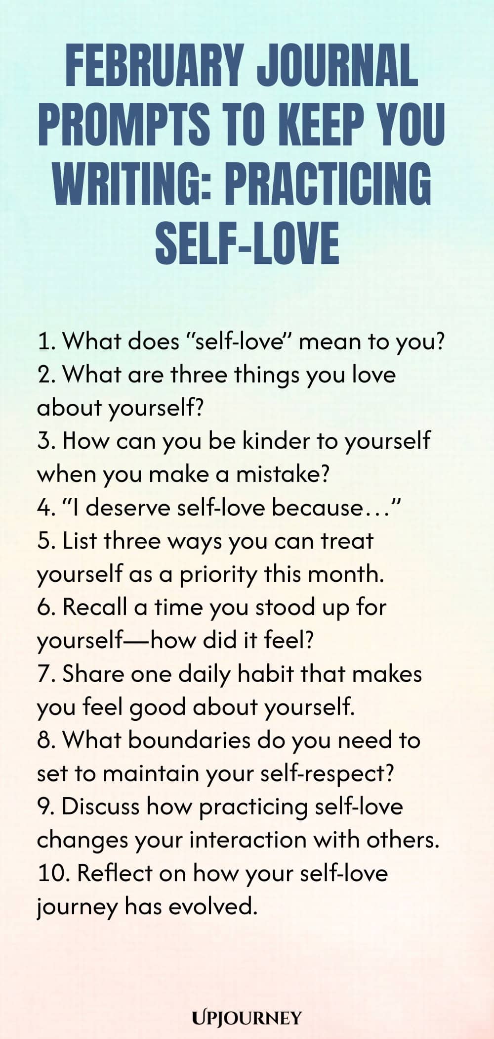 February Journal Prompts to Keep You Writing: Practicing Self-Love