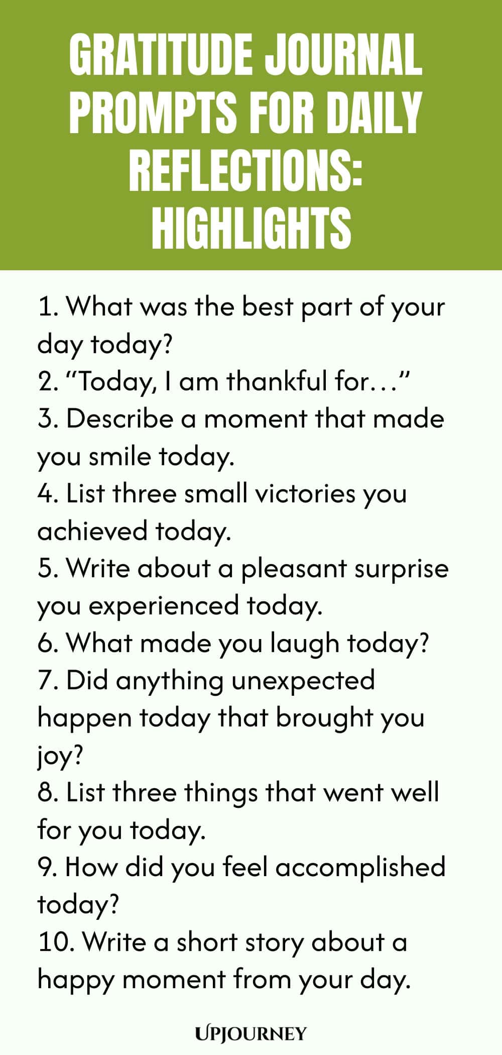 Gratitude Journal Prompts for Daily Reflections: Highlights