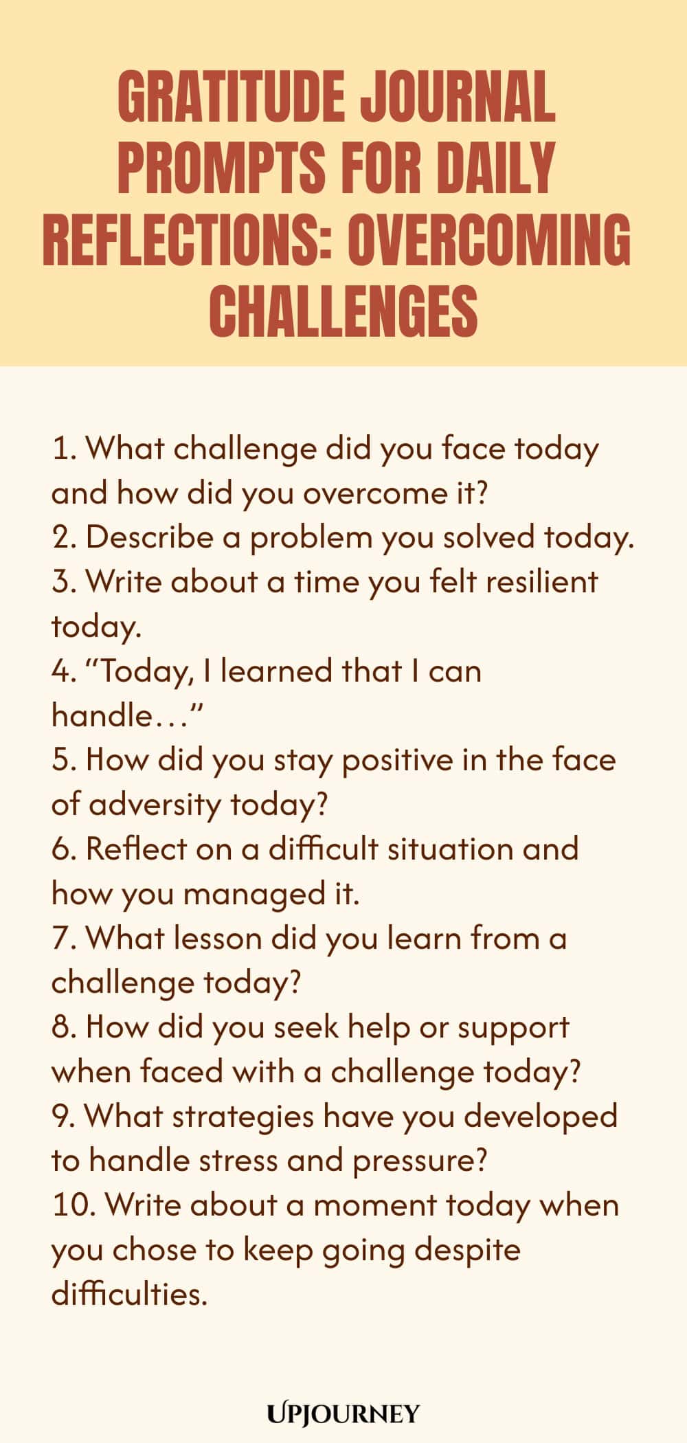 Gratitude Journal Prompts for Daily Reflections: Overcoming Challenges
