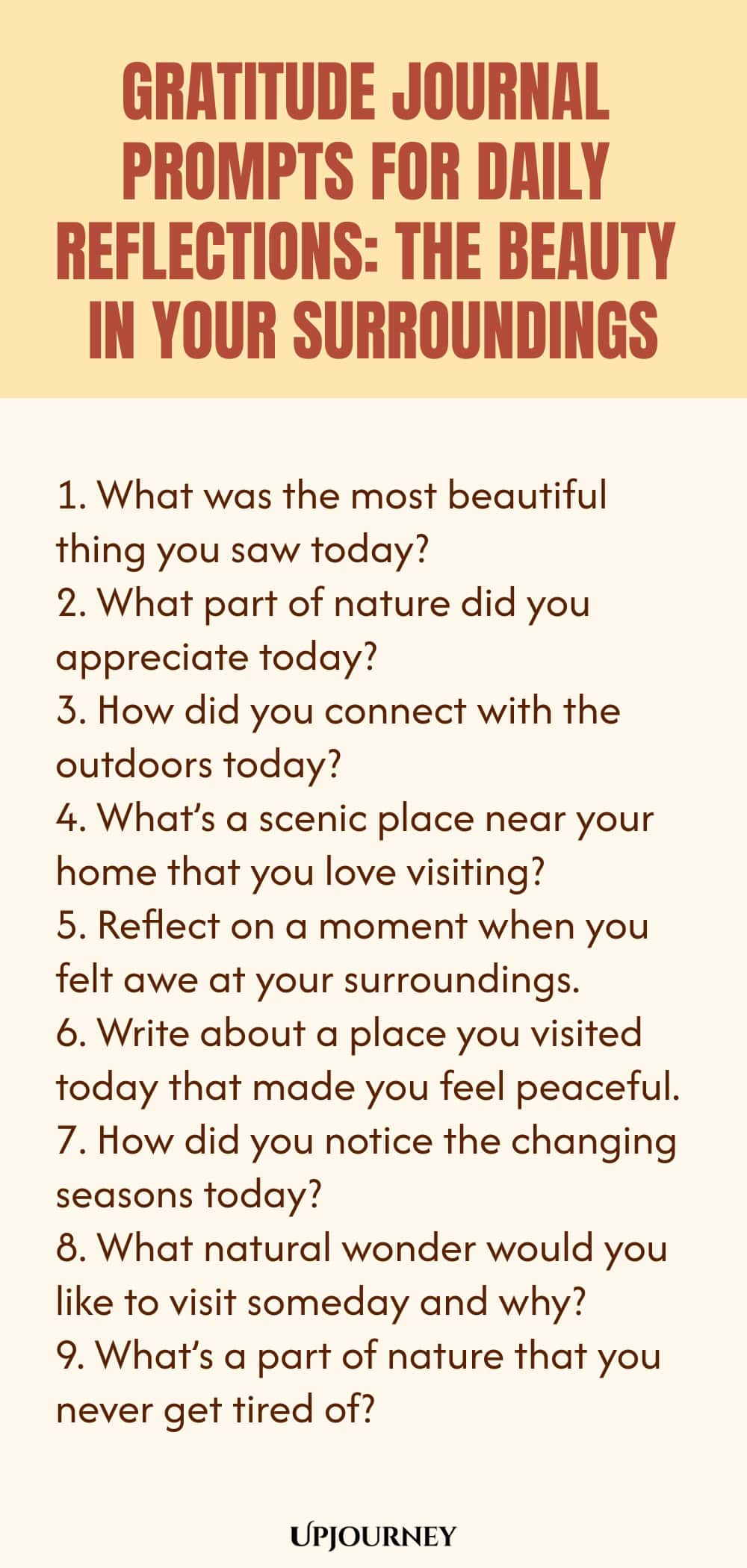 Gratitude Journal Prompts for Daily Reflections: The Beauty in Your Surroundings