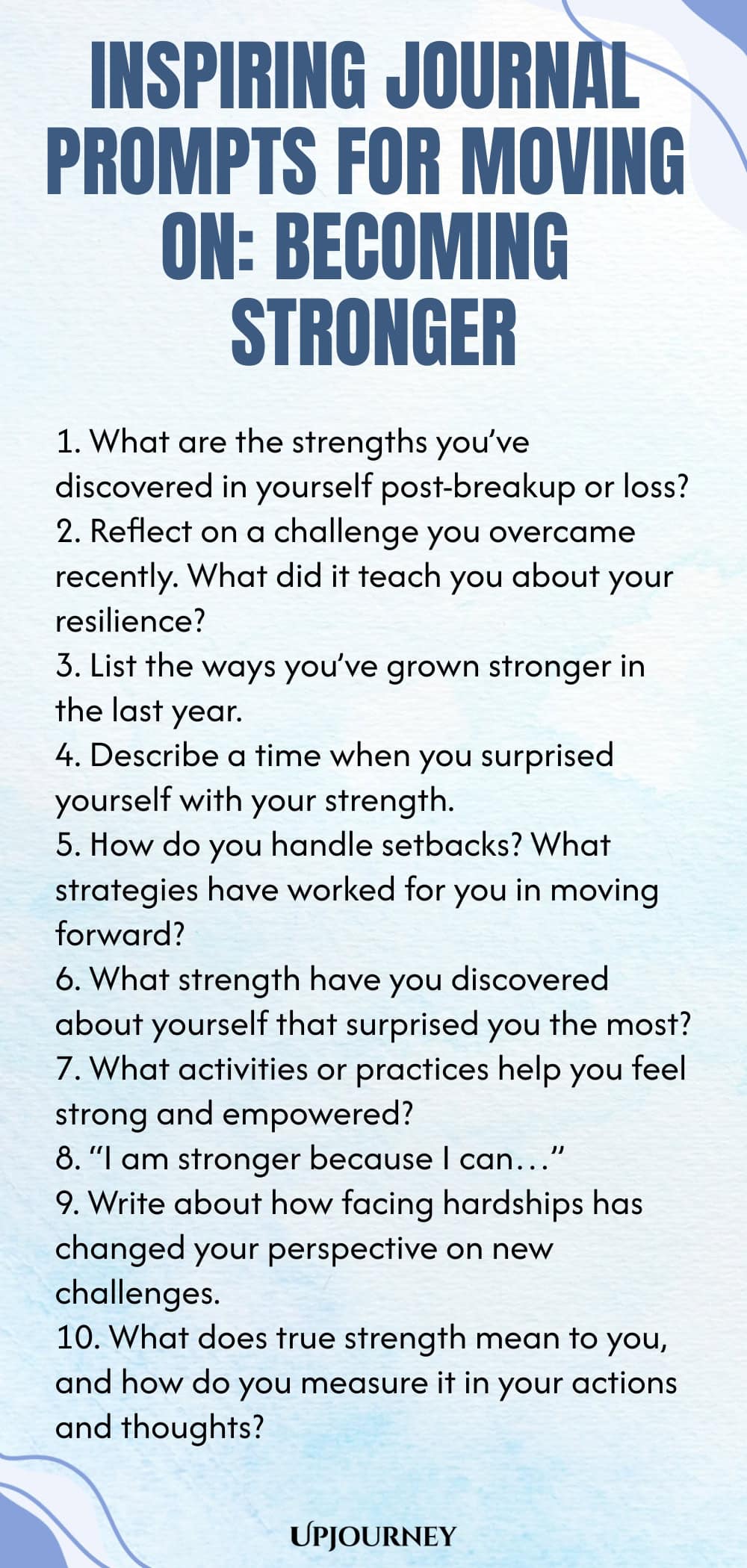 Inspiring Journal Prompts for Moving On: Becoming Stronger