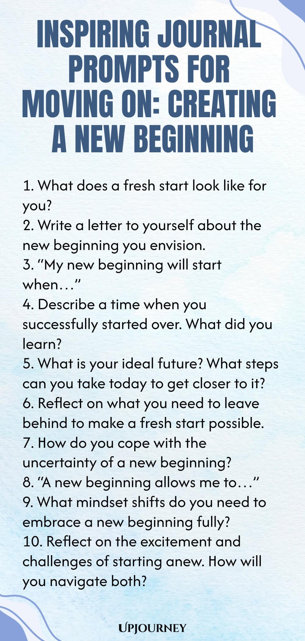 Inspiring Journal Prompts for Moving On: Creating a New Beginning