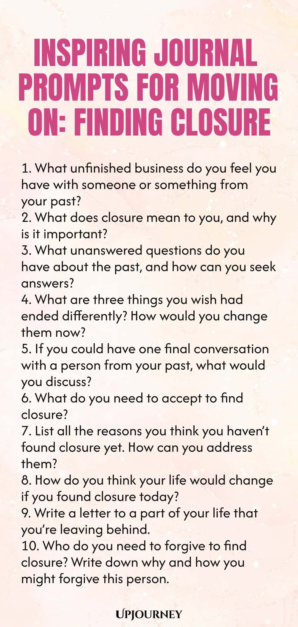Inspiring Journal Prompts for Moving On: Finding Closure