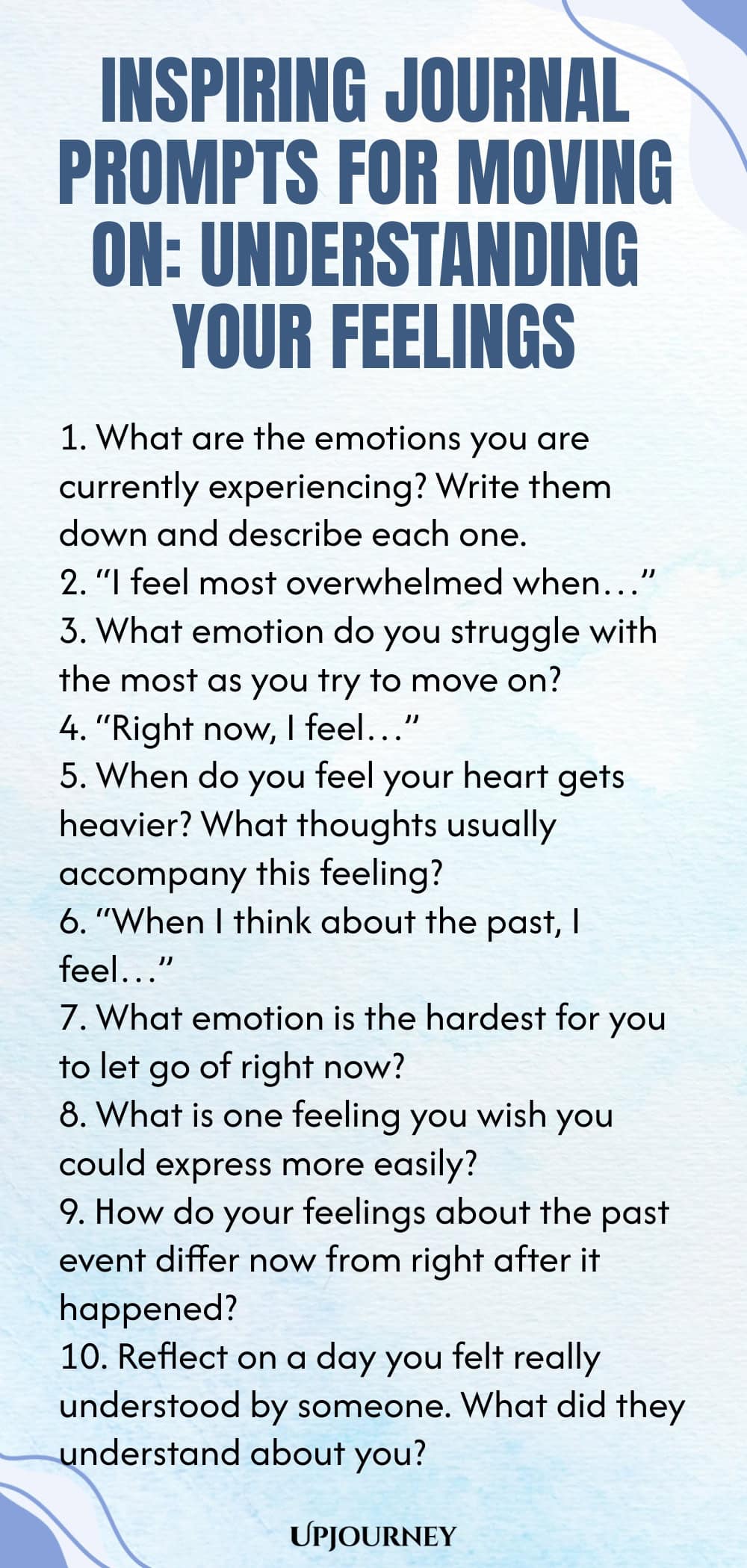 Inspiring Journal Prompts for Moving On: Understanding Your Feelings