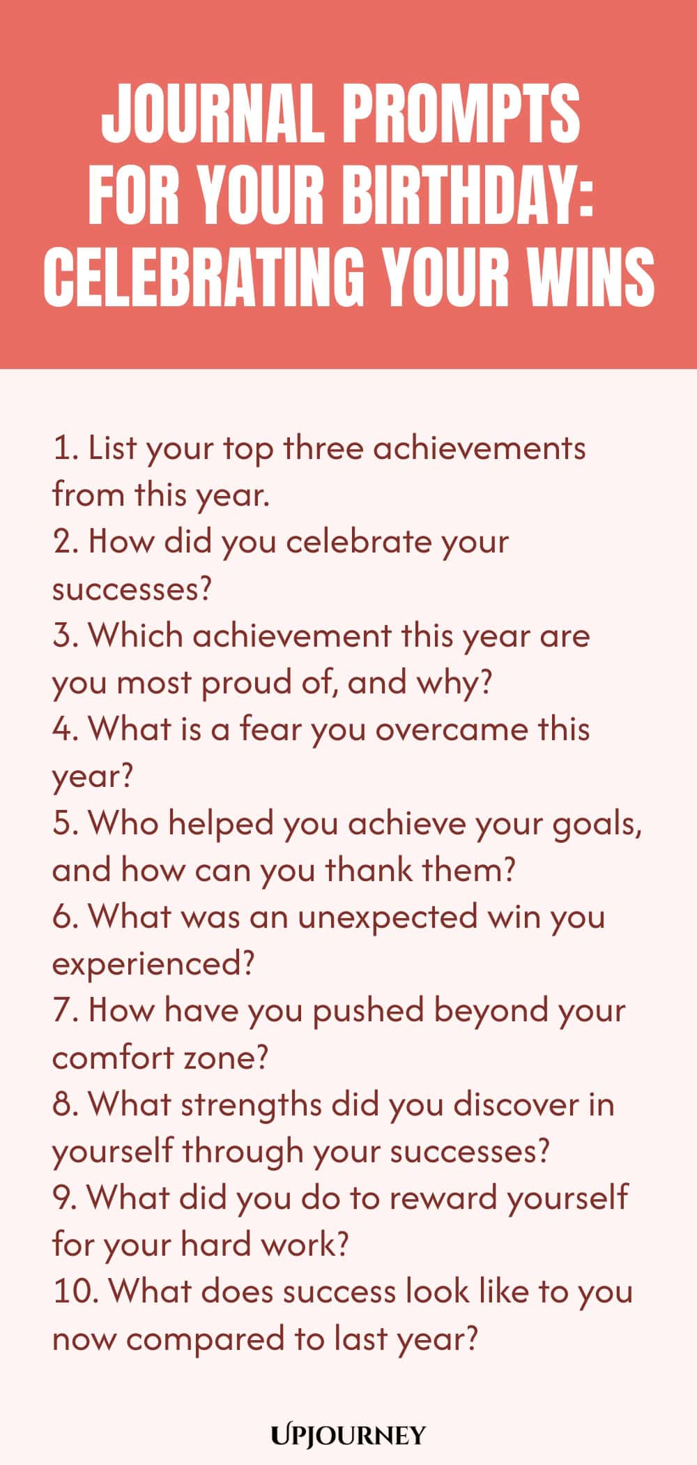 Journal Prompts for Your Birthday: Celebrating Your Wins