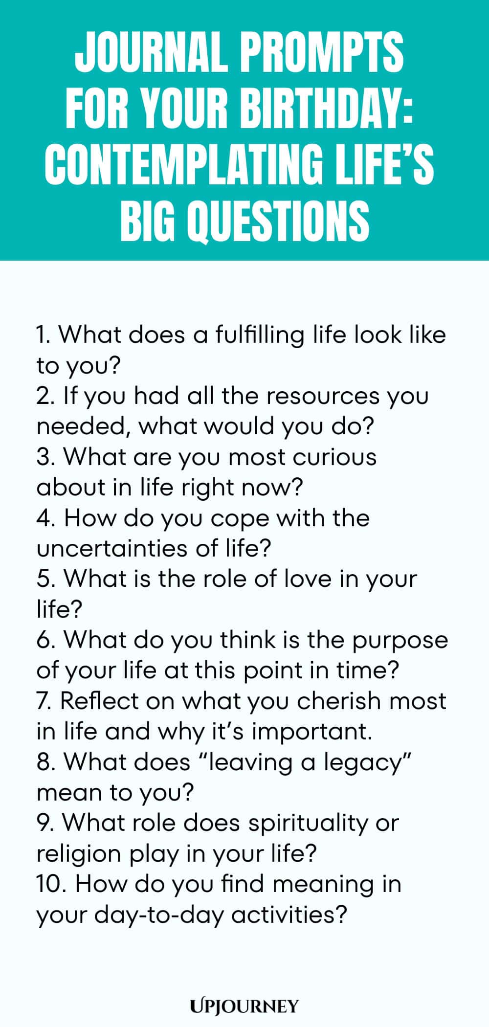 Journal Prompts for Your Birthday: Contemplating Life’s Big Questions