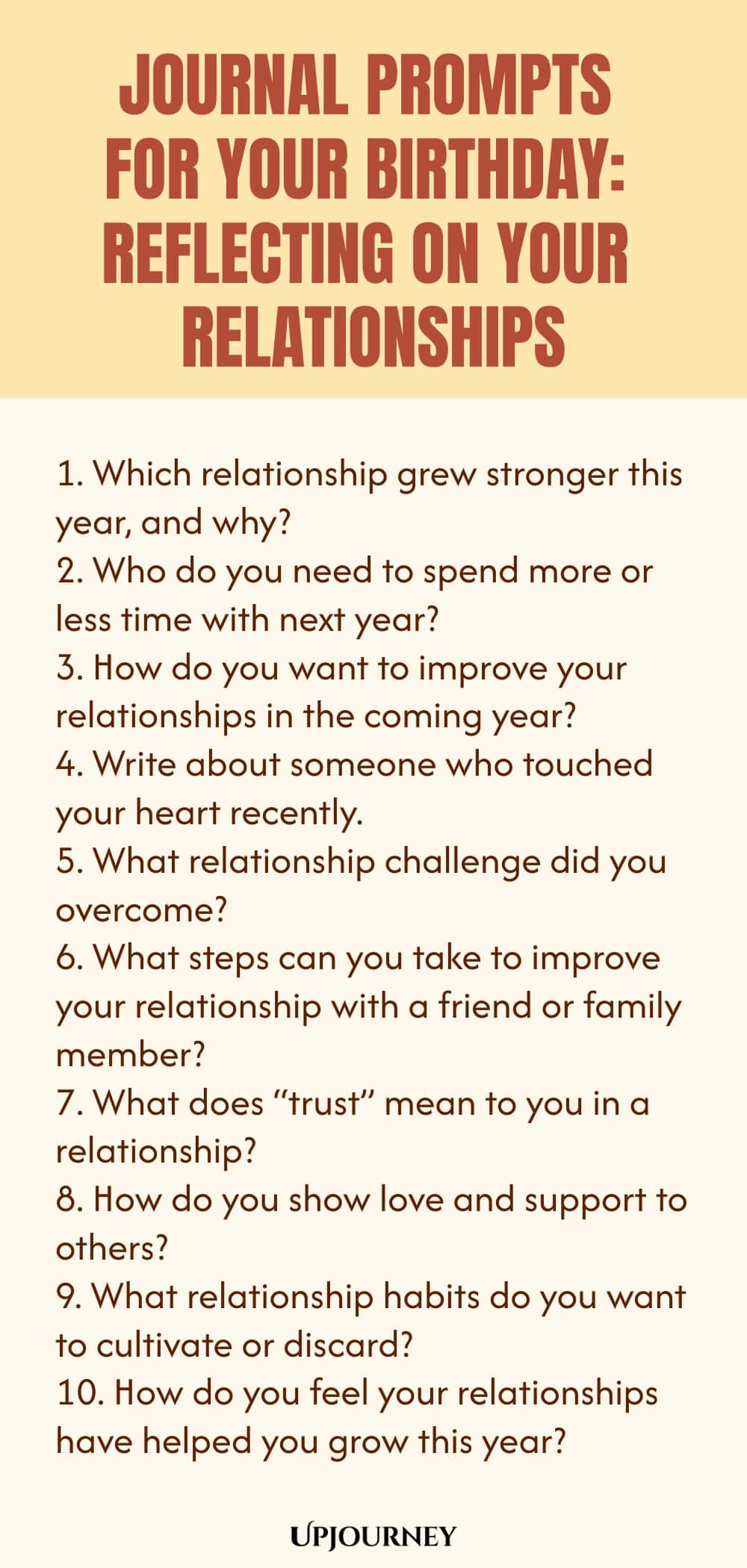 Journal Prompts for Your Birthday: Reflecting on Your Relationships