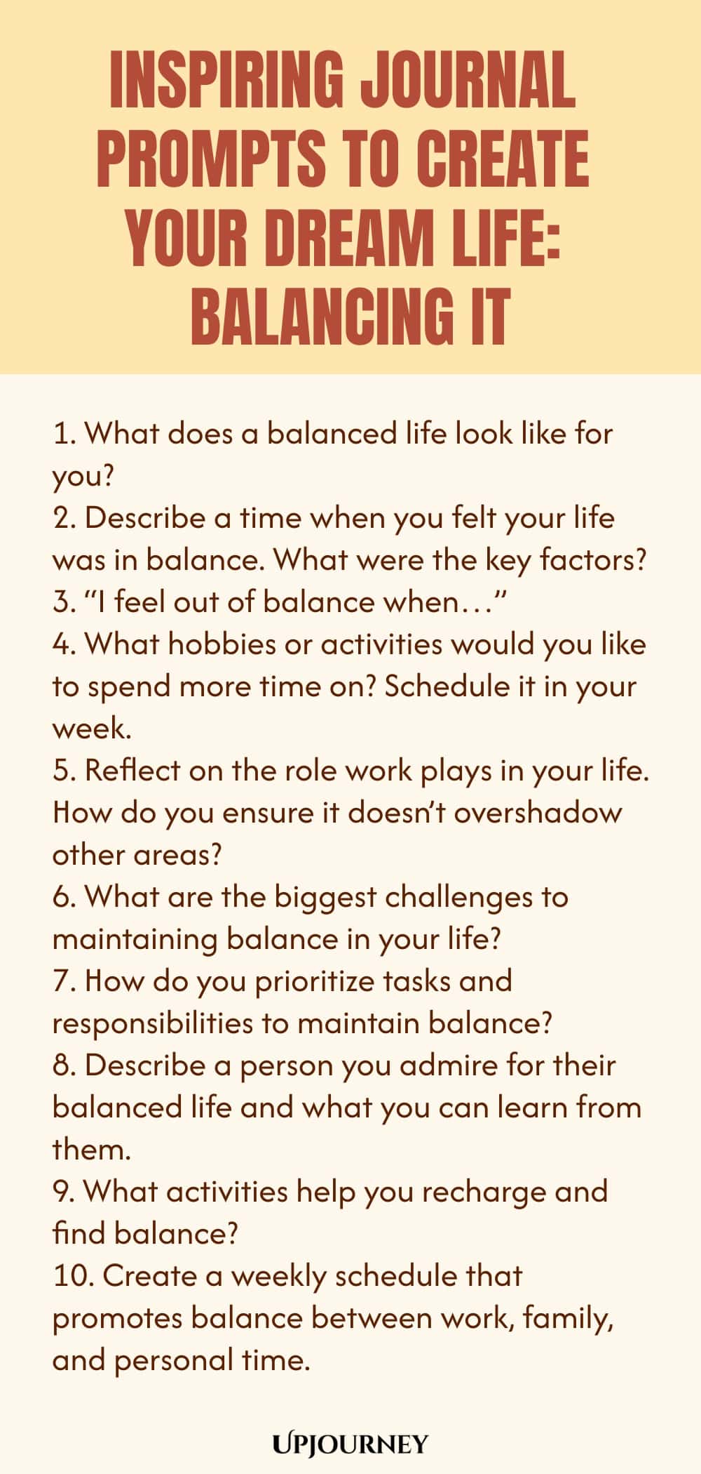 Inspiring Journal Prompts to Create Your Dream Life: Balancing It