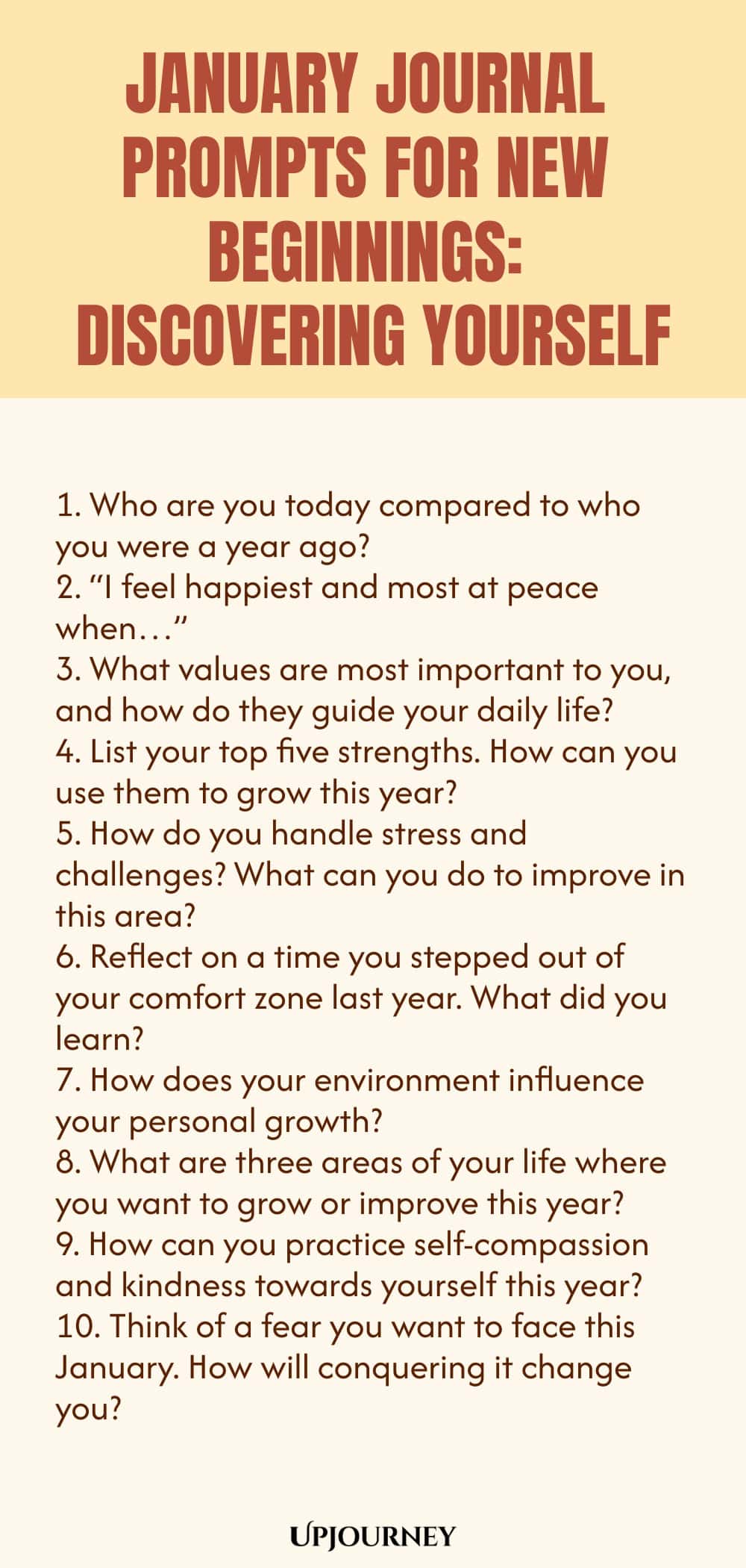 January Journal Prompts for New Beginnings: Discovering Yourself