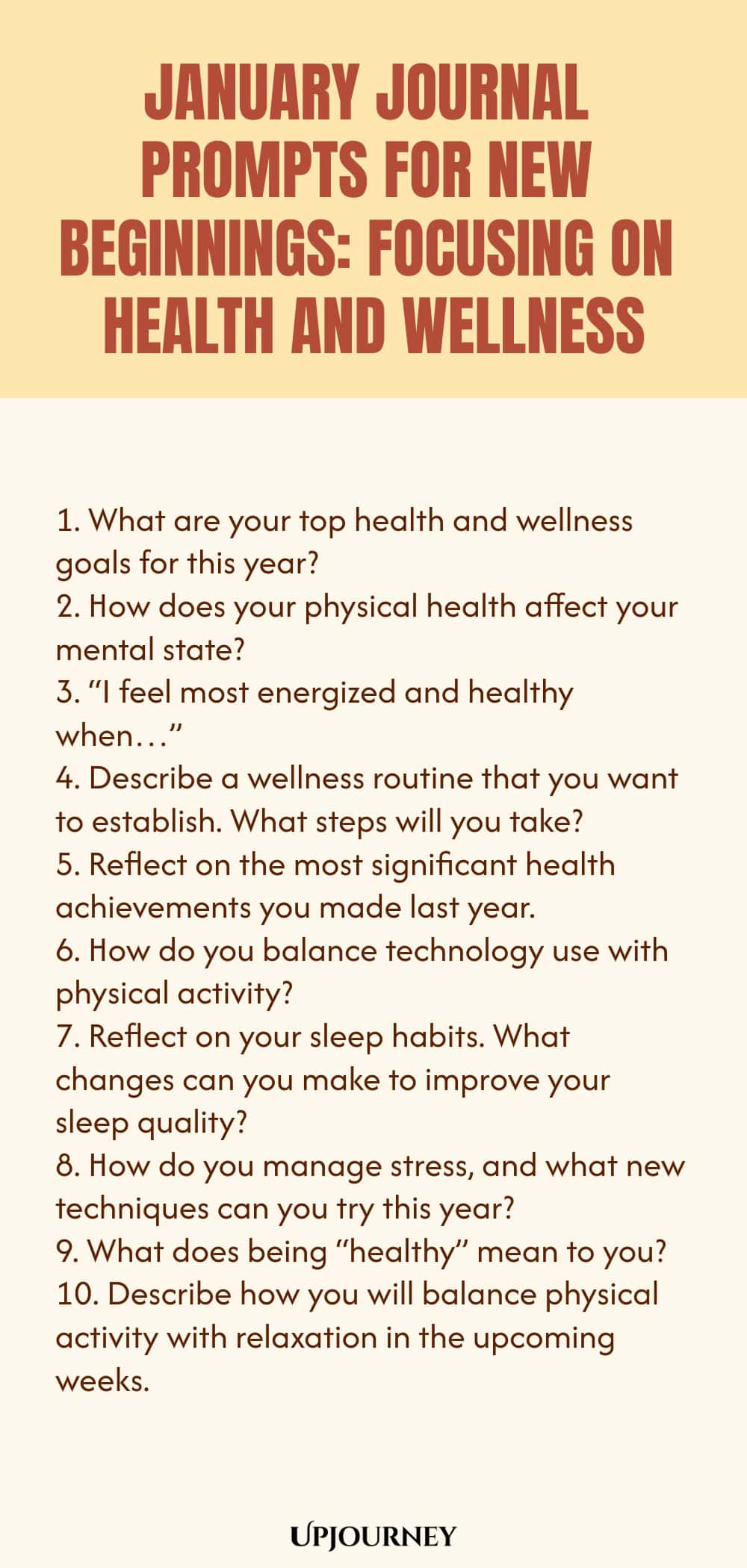 January Journal Prompts for New Beginnings: Focusing on Health and Wellness