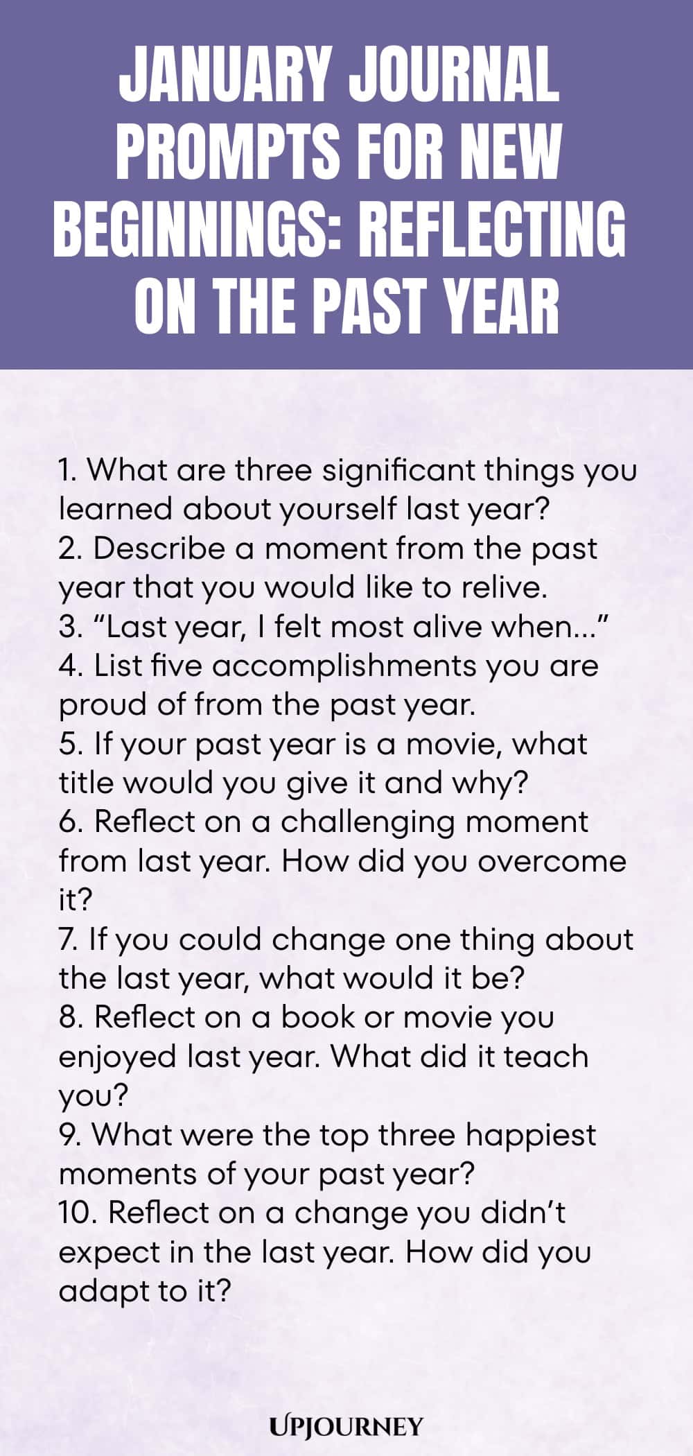 January Journal Prompts for New Beginnings: Reflecting on the Past Year